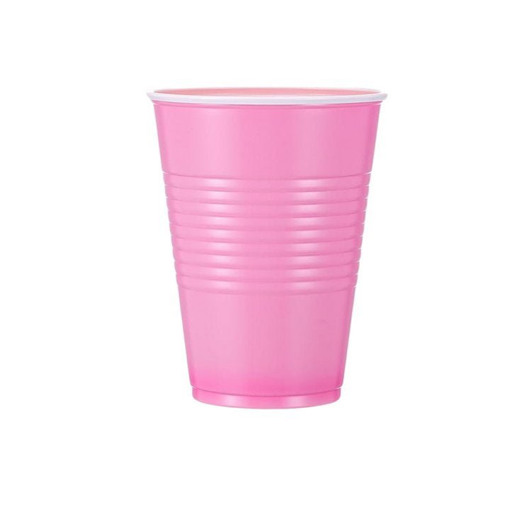 Disposable 9oz Pink Plastic Cups: 8 Pack Kitchen Catalog,Dispoable Cups main product image