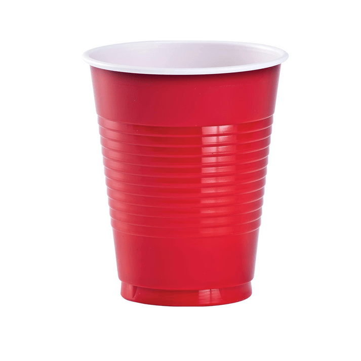 Disposable 9oz Red Plastic Cups: 8 Pack Kitchen Catalog,Dispoable Cups main product image
