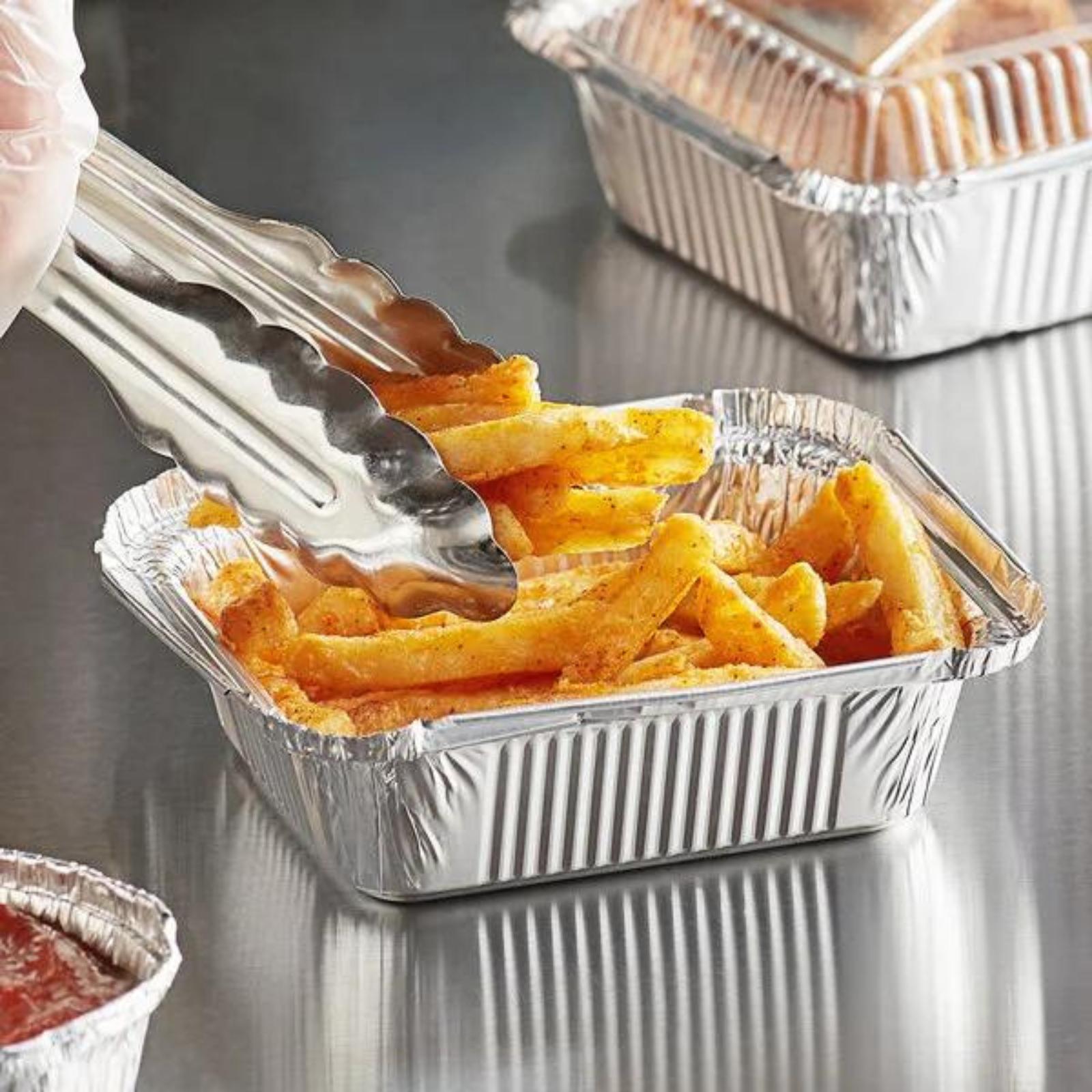 Disposable Aluminum 1Lb Oblong Pan 5.5" x 4": 5 Pack Oblong Pans Aluminum Baking size and feature image