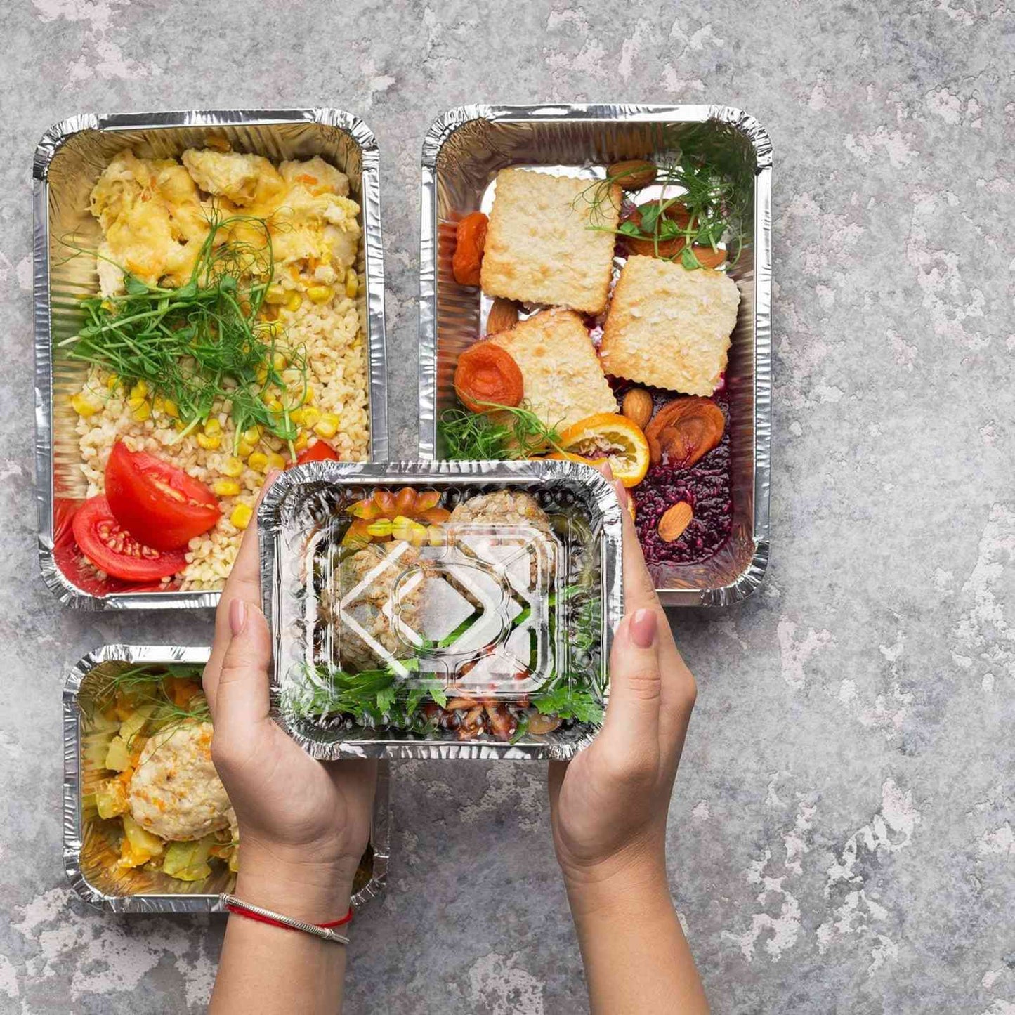Disposable Aluminum 5Lb Oblong Pans