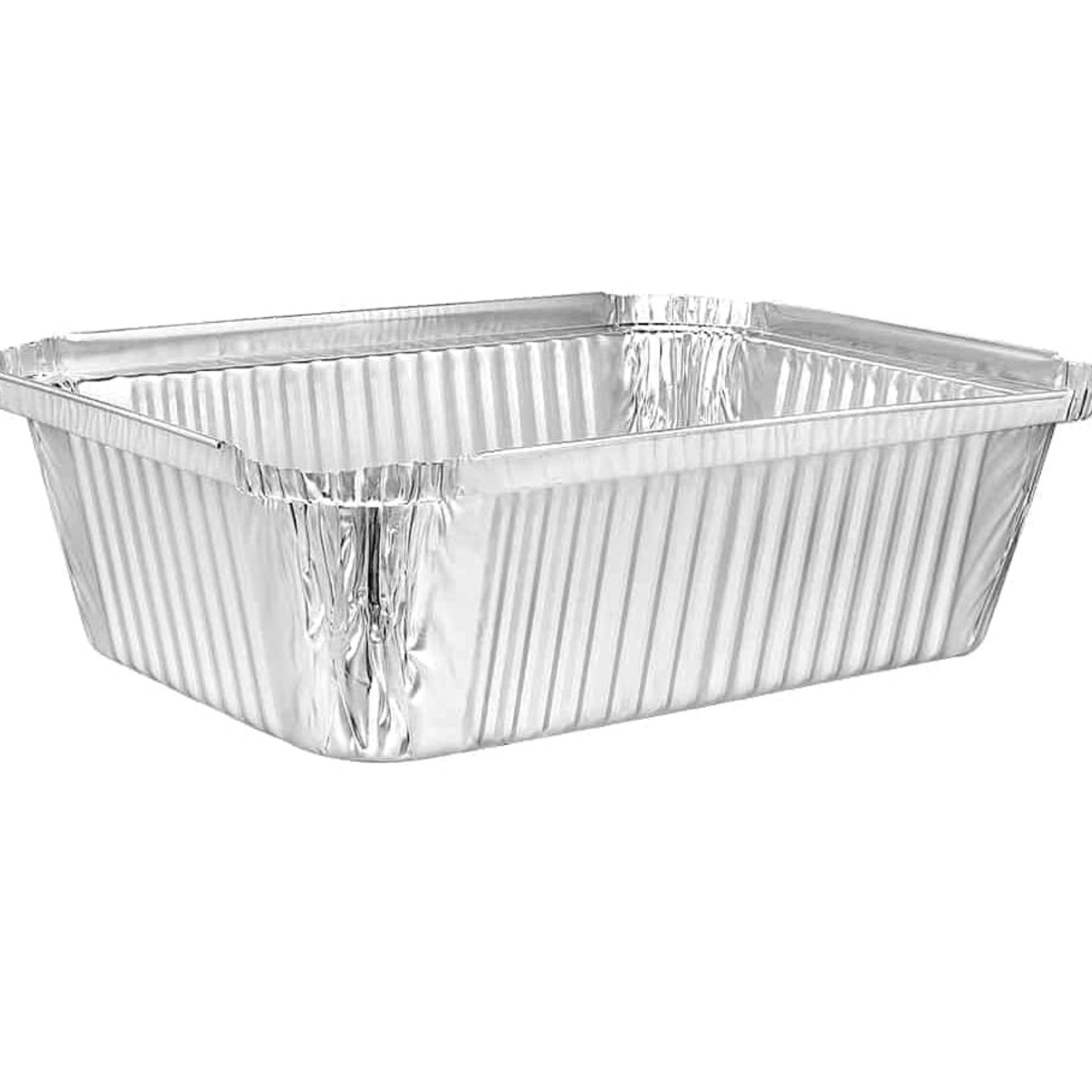 Disposable Aluminum 5Lb 9.5” x 7" Oblong Pans: 2 Pack Aluminum Baking main product image