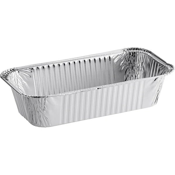 Disposable Aluminum 5lb Rectangular Loaf Pans: 2 Pack Aluminum Baking main product image