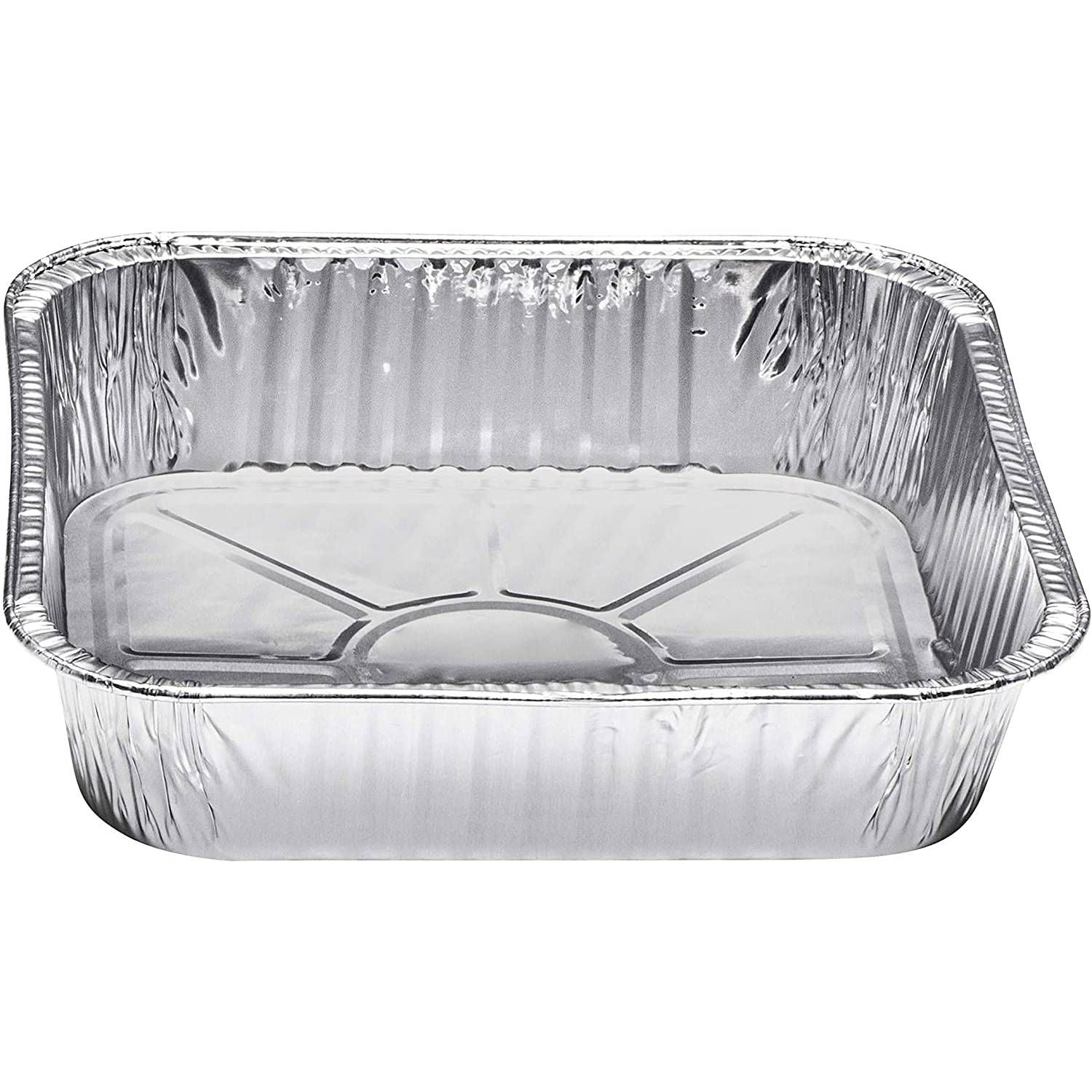 Disposable Aluminum 9" Square Cake Baking Pan: 2 Pack Square Pans Aluminum Baking product image 5