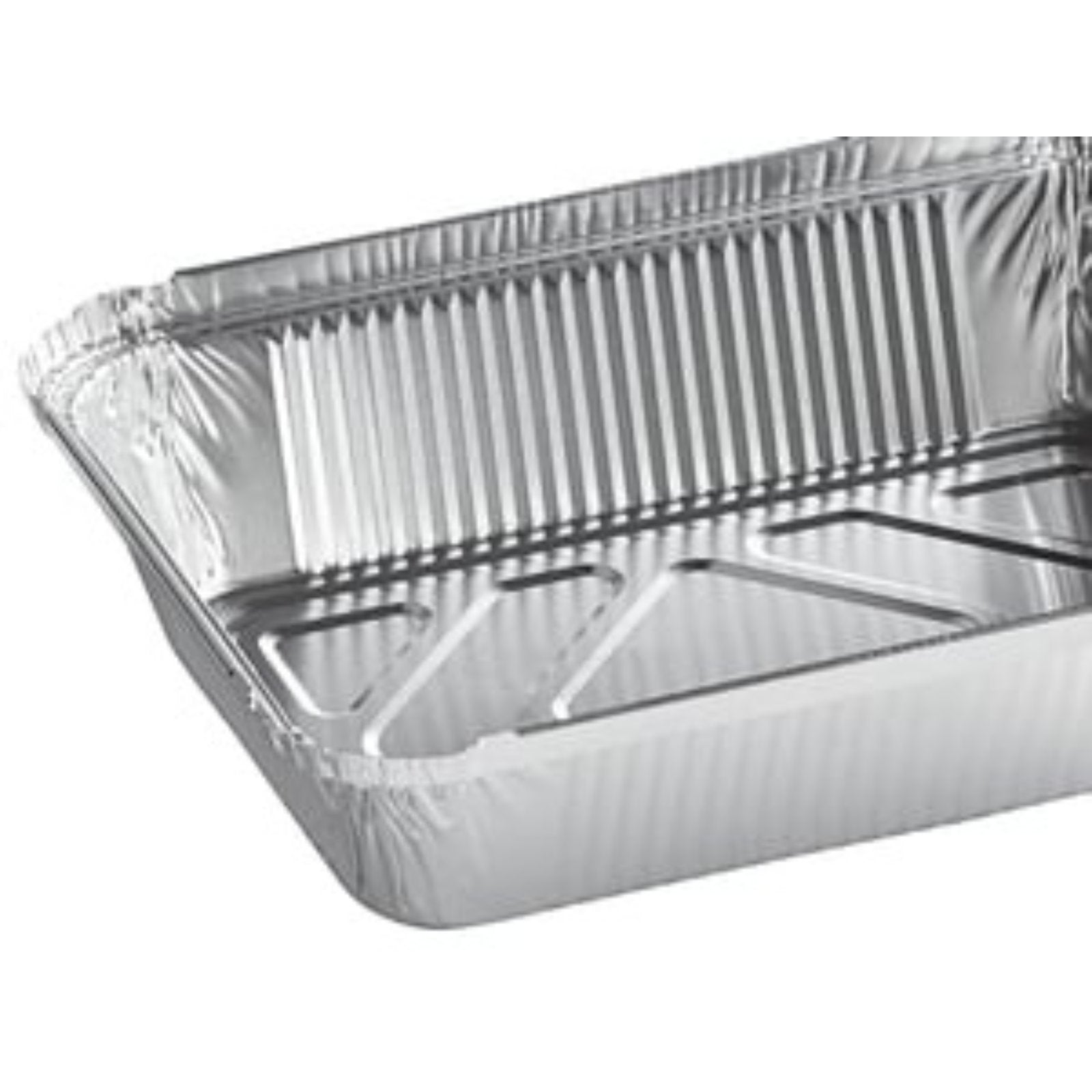 Disposable Aluminum 2.25Lb Oblong Pan 8.25" x 5.75": 4 Pack Oblong Pans Aluminum Baking product image 5