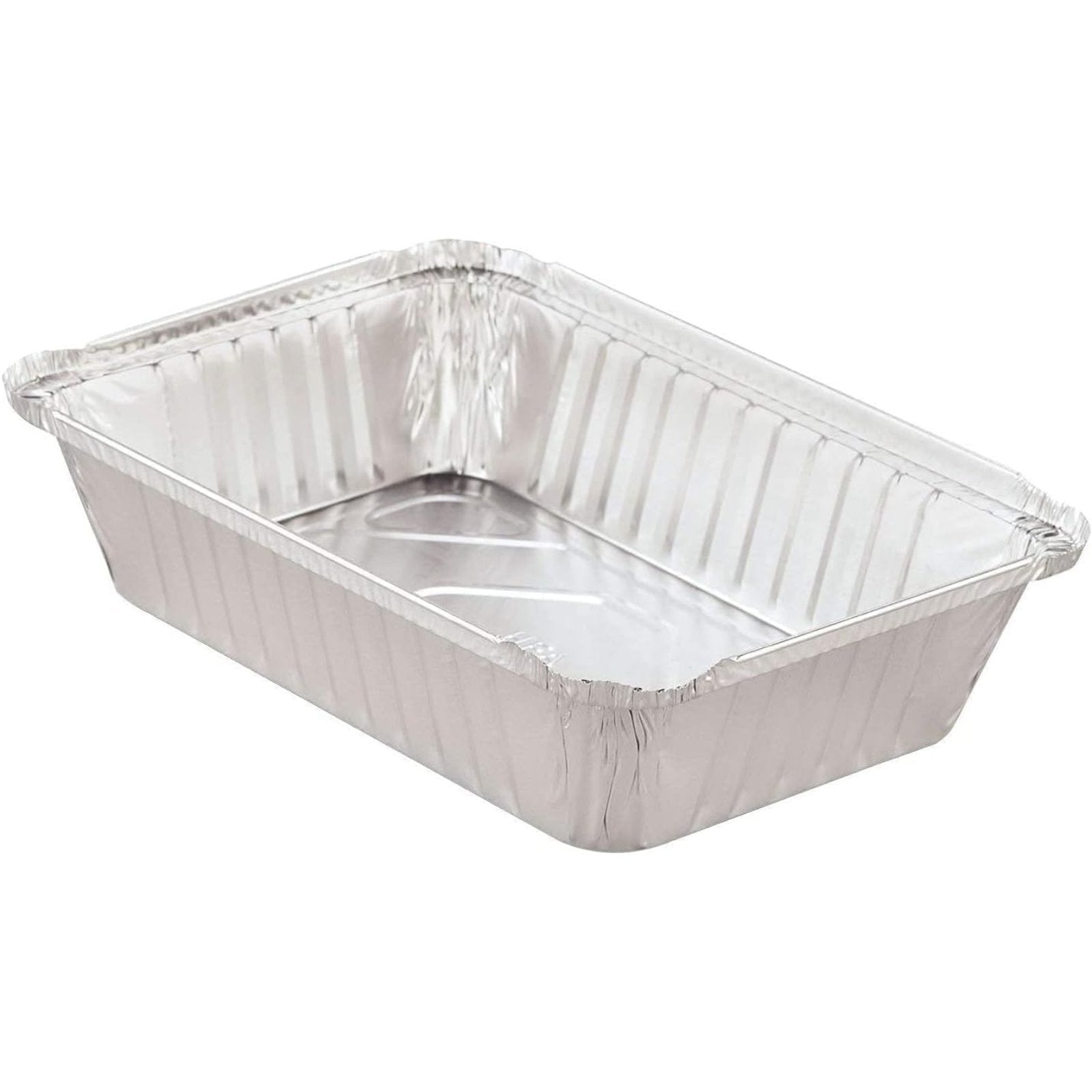 Disposable Aluminum 5Lb 9.5” x 7" Oblong Pans: 2 Pack Aluminum Baking product image 9
