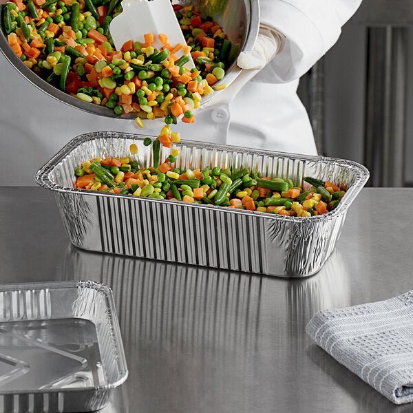 Disposable Aluminum 5lb Rectangular Loaf Pans: 2 Pack Aluminum Baking lifestyle use image