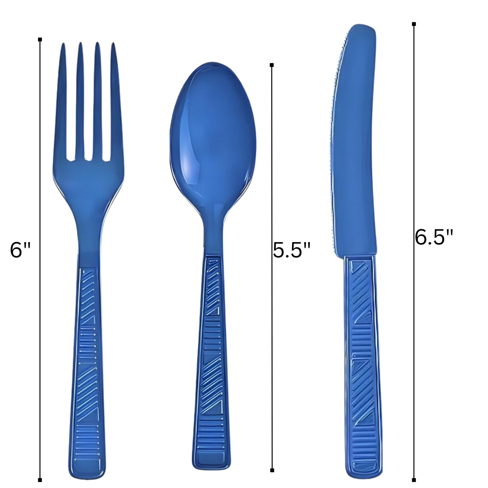 Disposable Blue Combo Cutlery Set: 48 Pack Kitchen Catalog, Cutlery product detail image