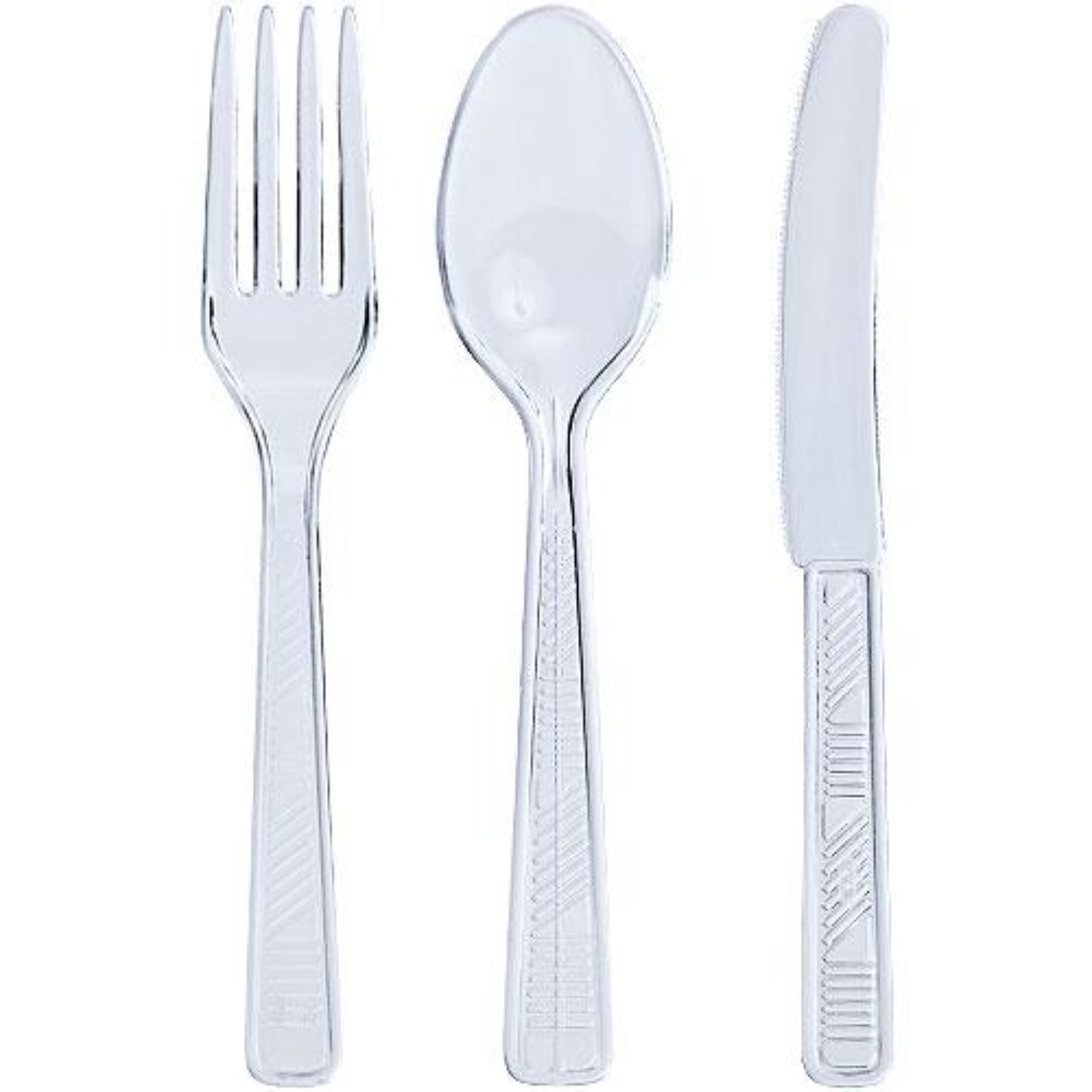 Disposable Clear Combo Cutlery Set: 48 Pack Kitchen Catalog, Cutlery product image 5
