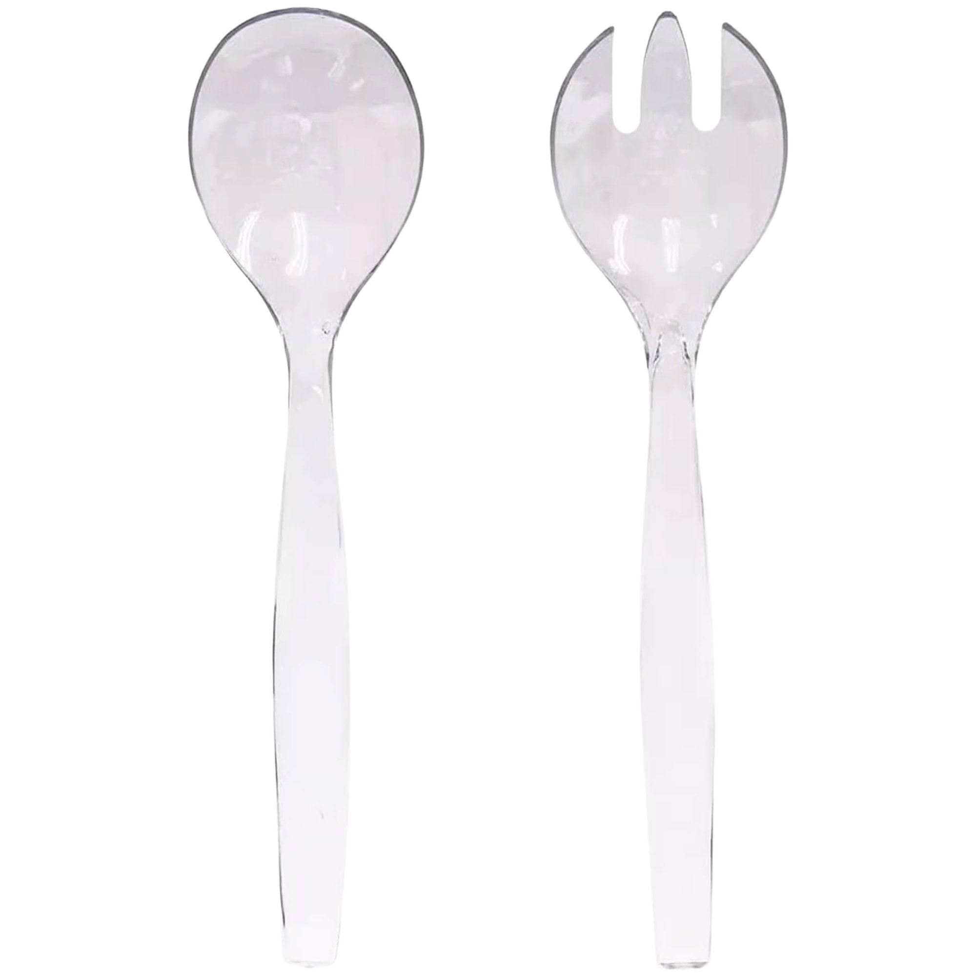 Disposable Clear Plastic 10" Serving Utensils 2 Pack Disposable Utensils main product image