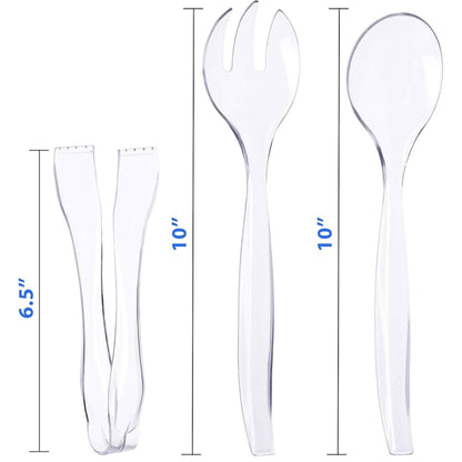 Disposable Clear Plastic 10" Serving Utensils