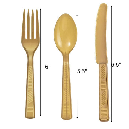 Disposable Gold Combo Cutlery Set