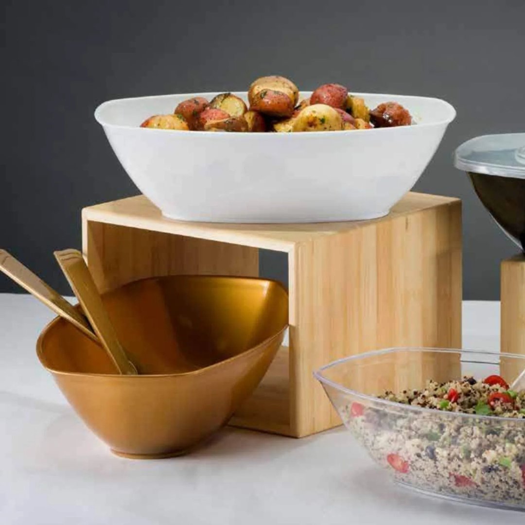 Disposable Gold Plastic Serving Spoons