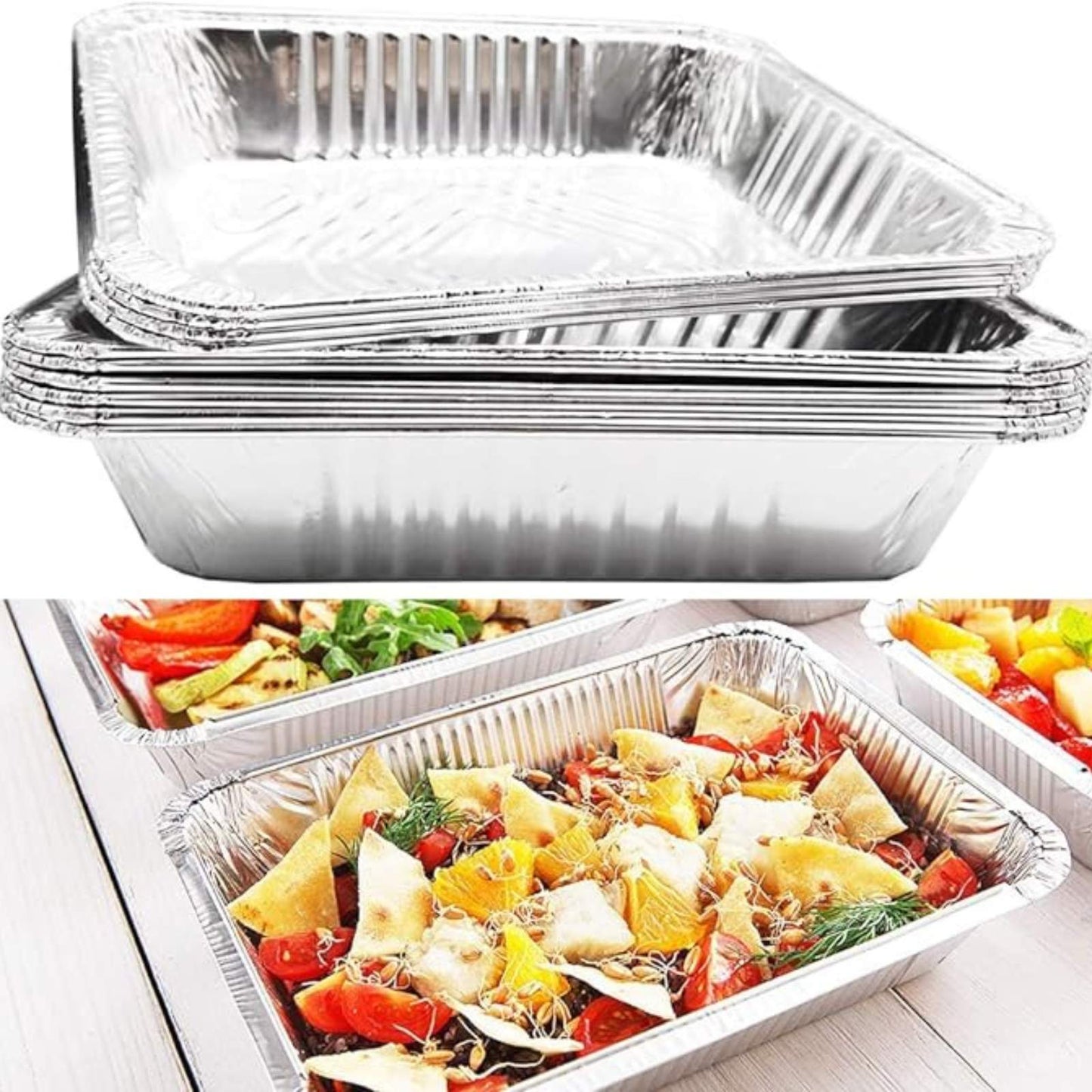 Disposable Regular weight 9×13 Deep Half Size Aluminum Pans