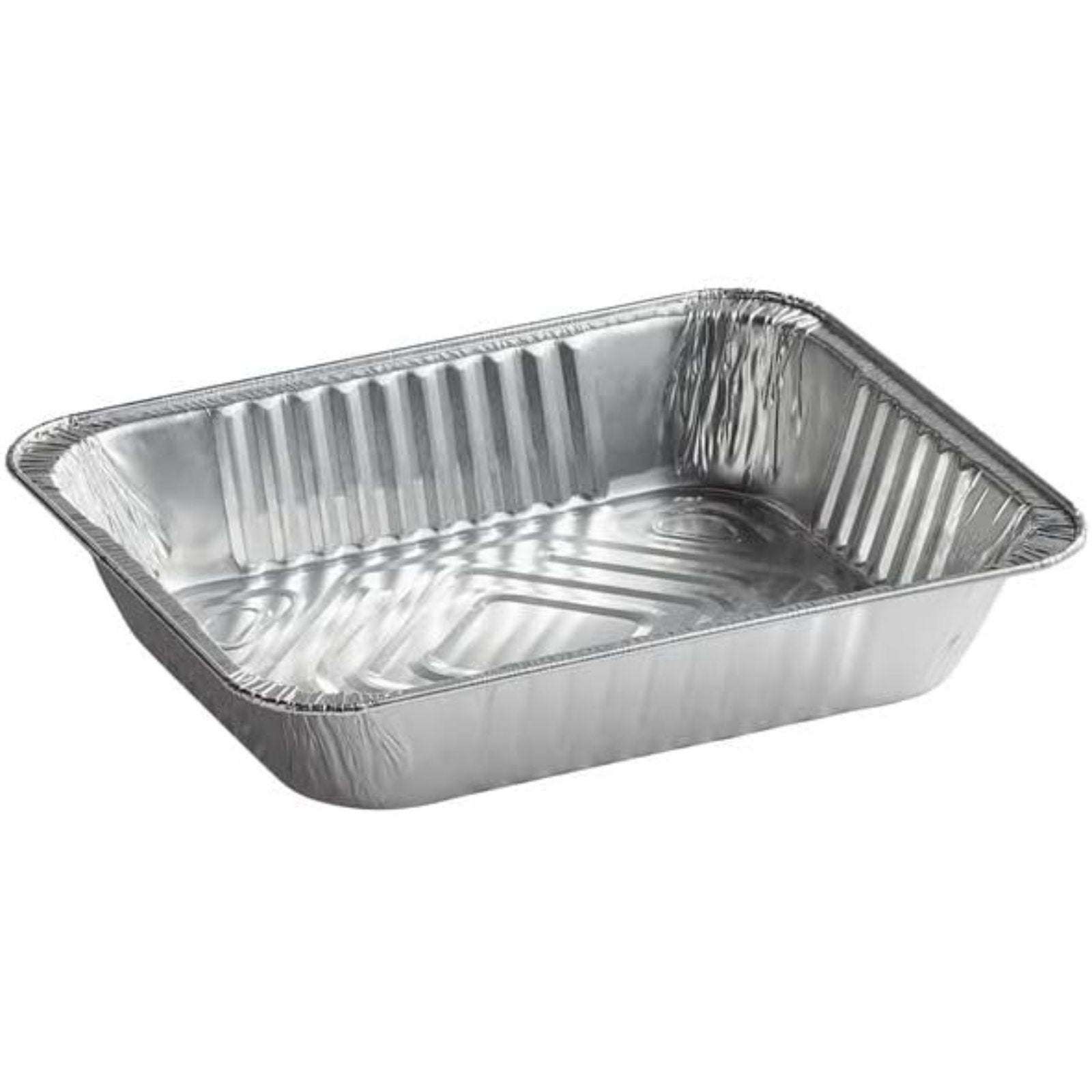 Disposable Regular weight 9×13 Deep, Half Size Aluminum Pans: 2 Pack Roasting Pans Aluminum & plastic wrap main product image