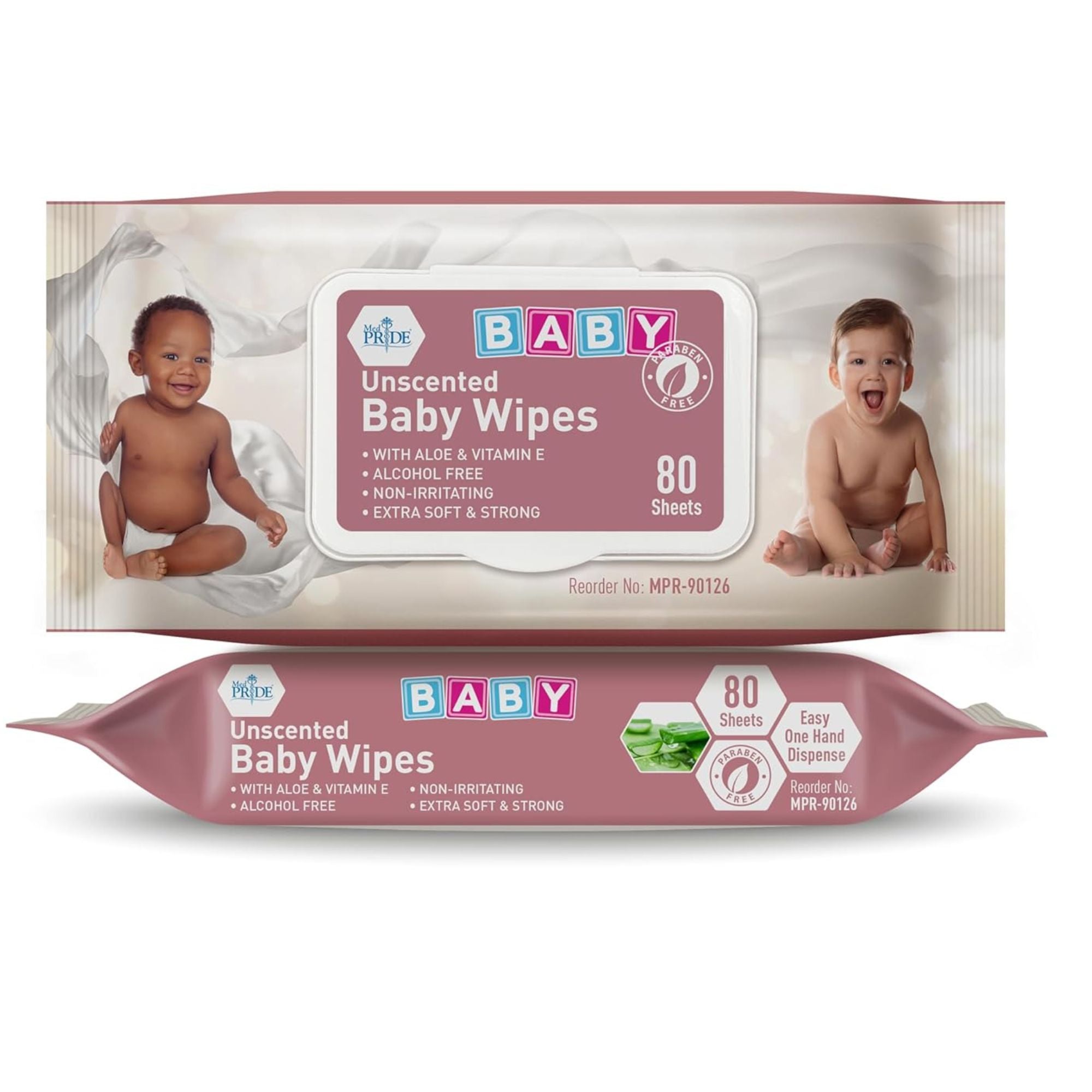 Disposable Unscented Baby Wipes: 80 Pack Disposable Baby Wipes Kids Accessories Wipe main product image