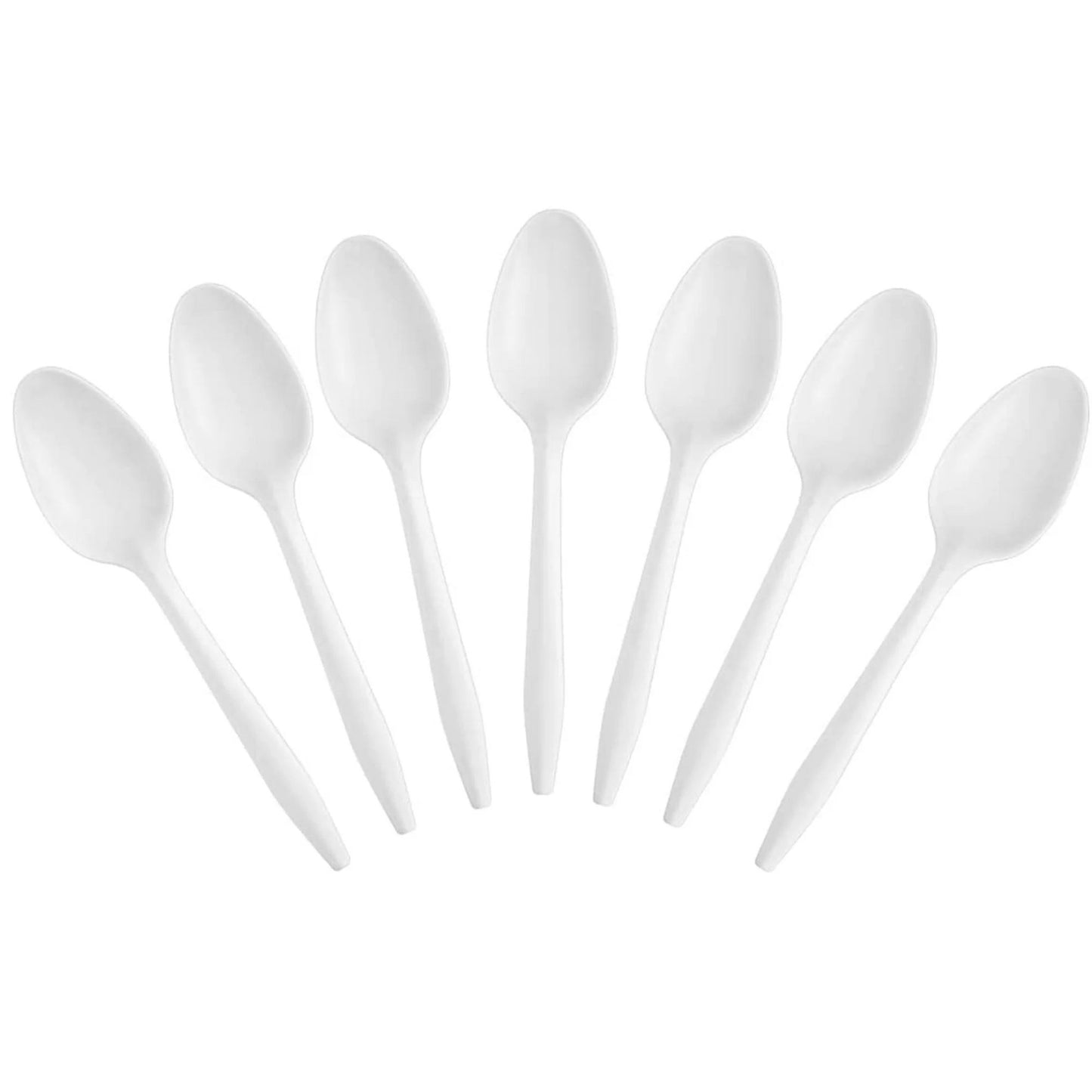 Disposable White Tea Spoon In Zipper Bag