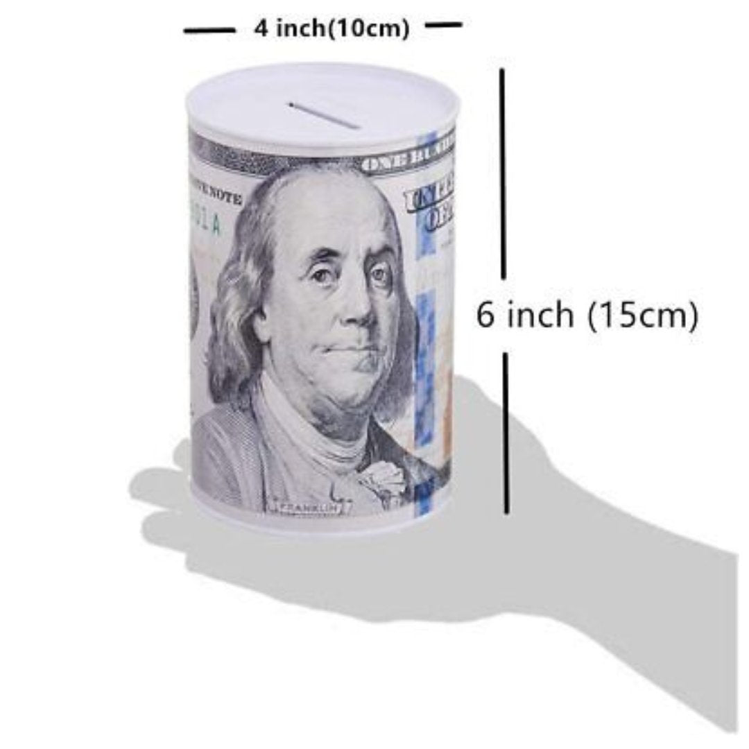 $100 Dollar Bill Piggy Bank 6X4 Inches Piggy Banks gifts product detail image