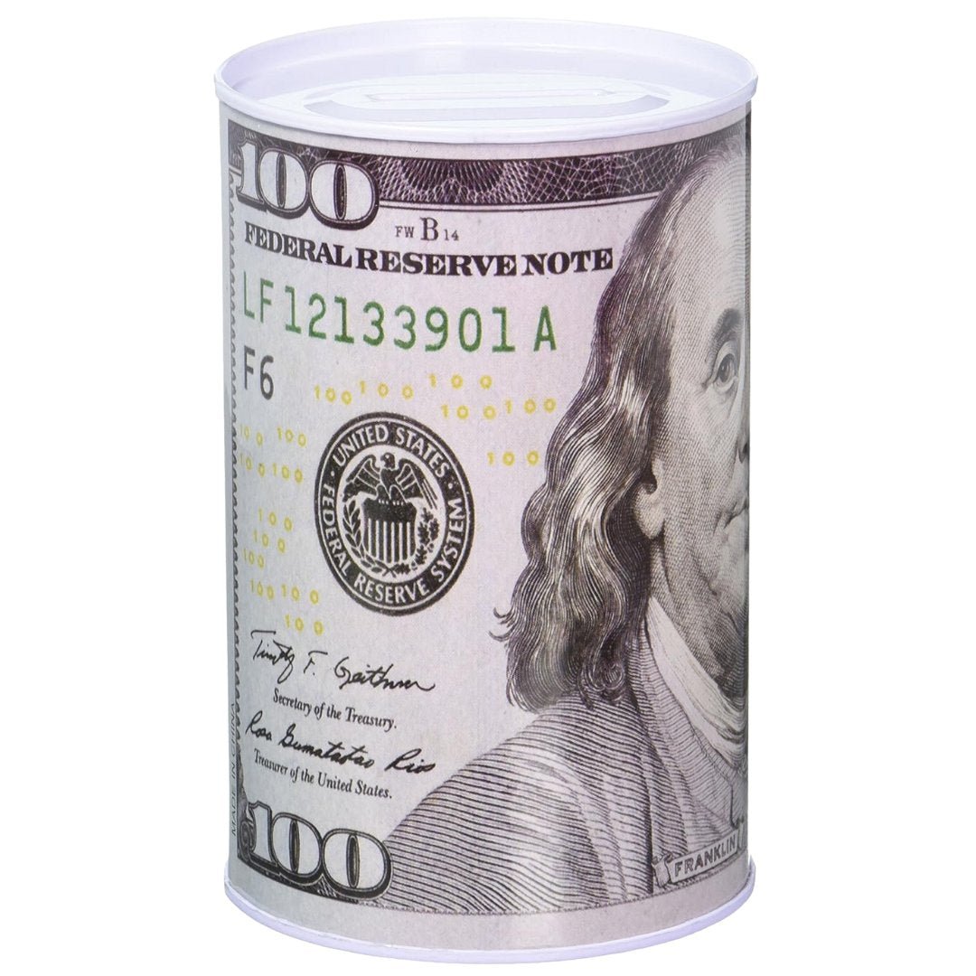 $100 Dollar Bill Piggy Bank 6X4 Inches Piggy Banks gifts size and feature image