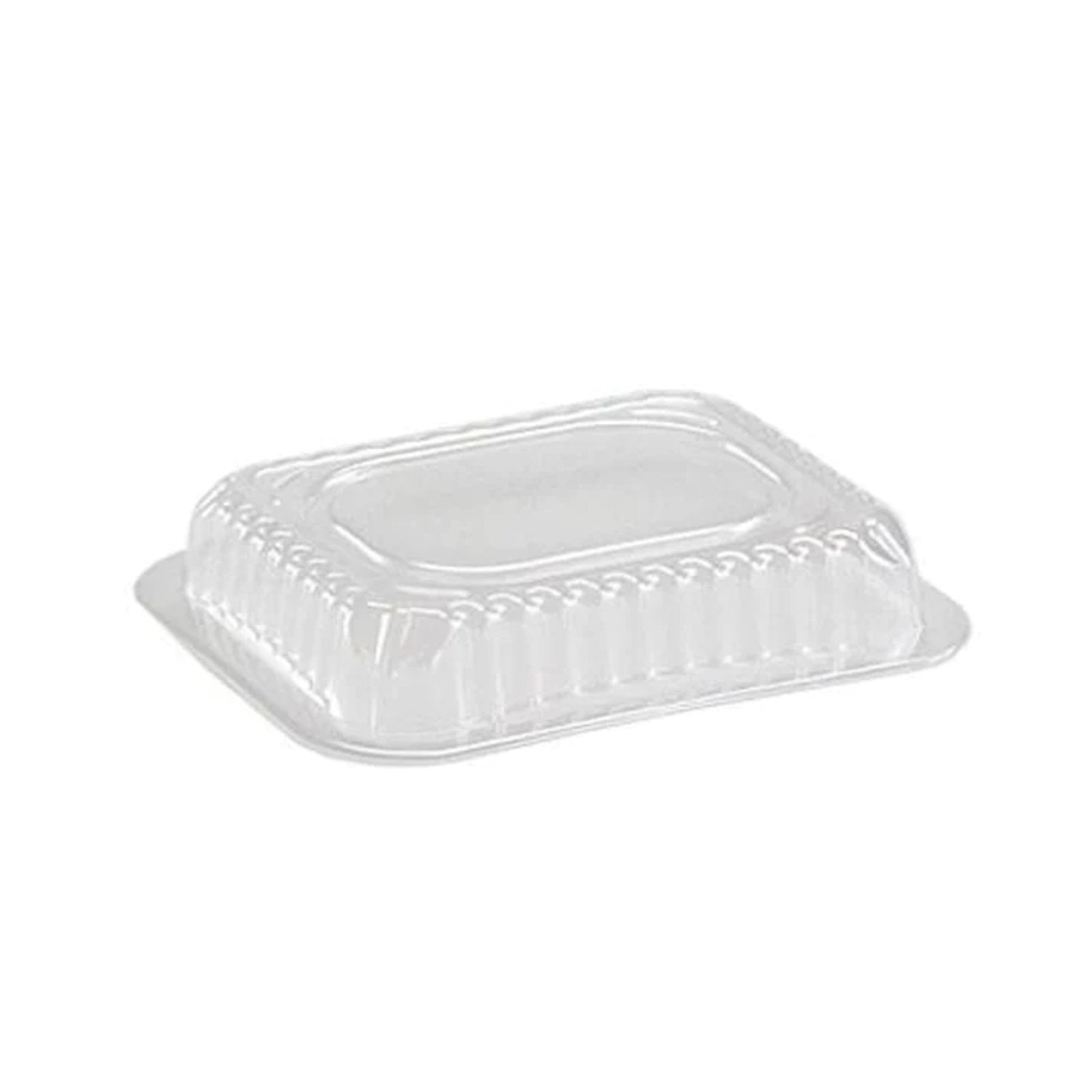Dome Lids For 1Lb Aluminum Oblong Pans 5" x 4": 5 Pack Oblong Pans & Lids Aluminum Baking main product image