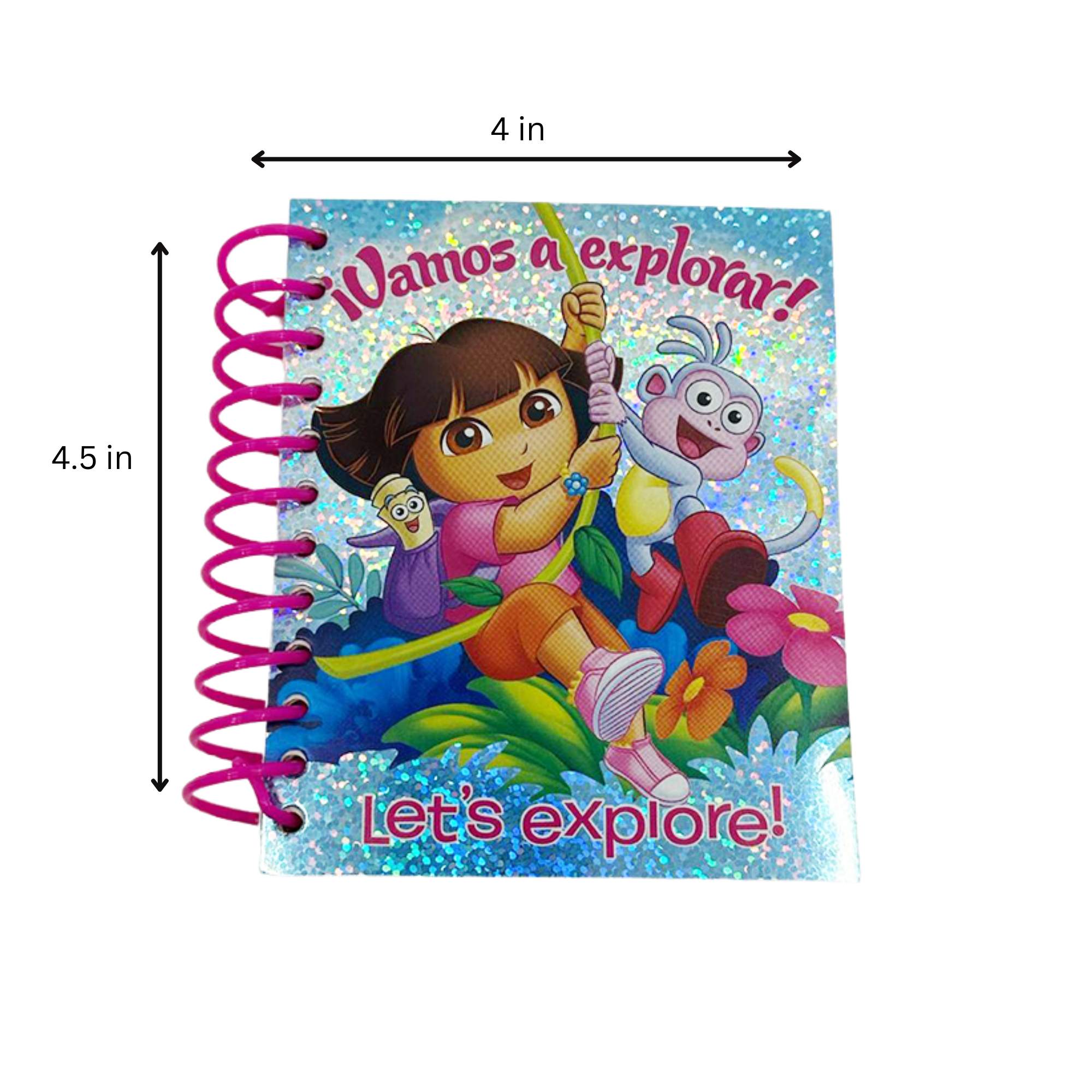 Holographic Spiral Dora the Explorer Rules Notebook:1 Pack Pocket Notebooks Notebook School product detail image