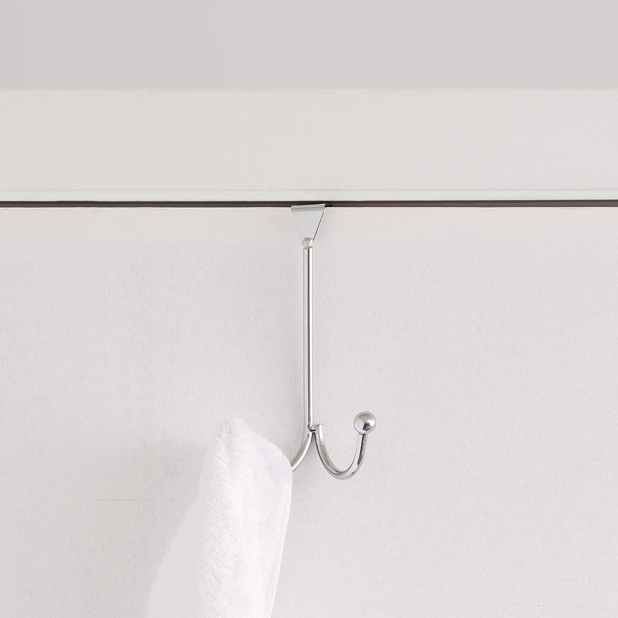 Two Prong Stainless Steel Over the Door Hook 1 Pack Robe Hooks Hardware product image 6