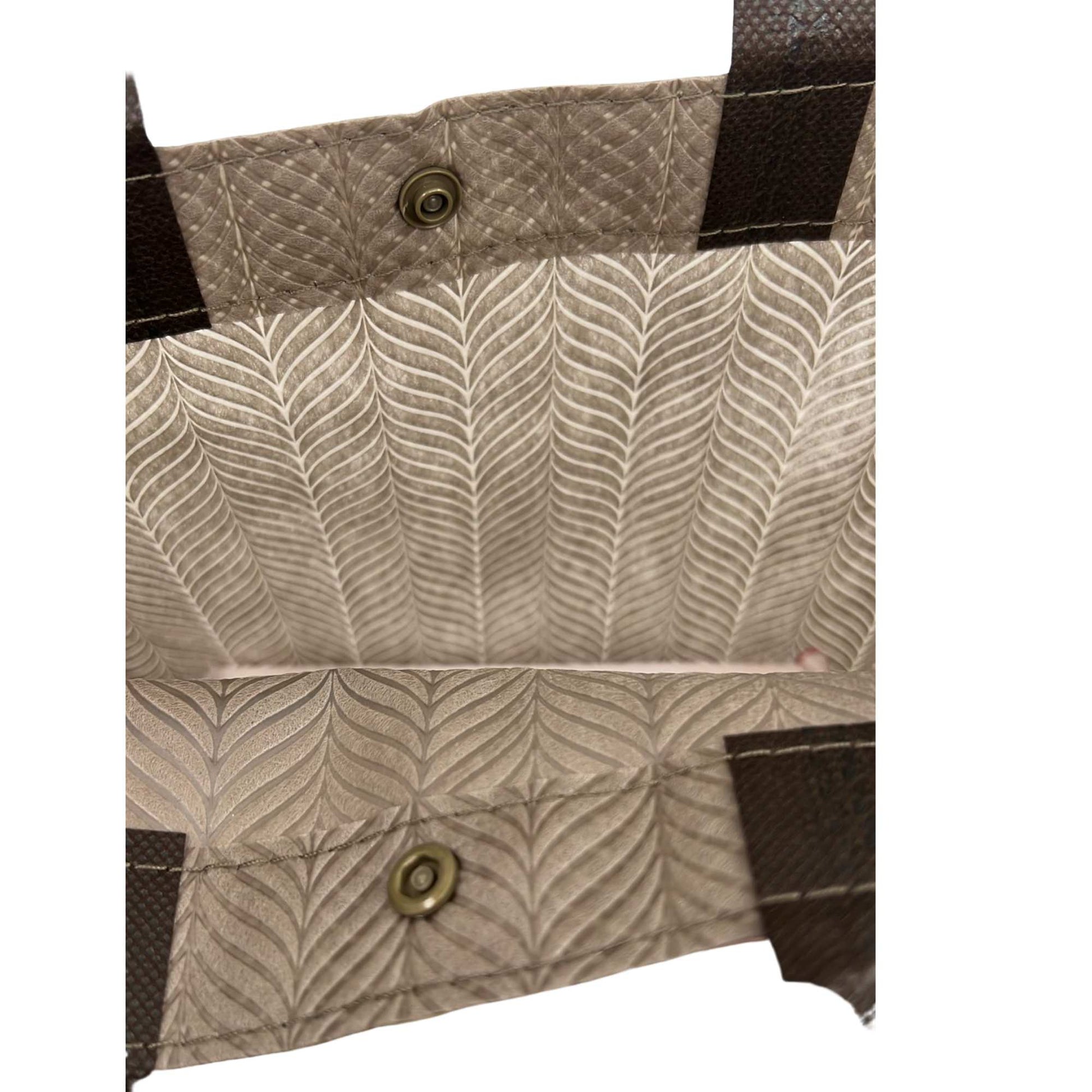 Reusable Fabric Gift Bag with Double Pockets and Safety Button