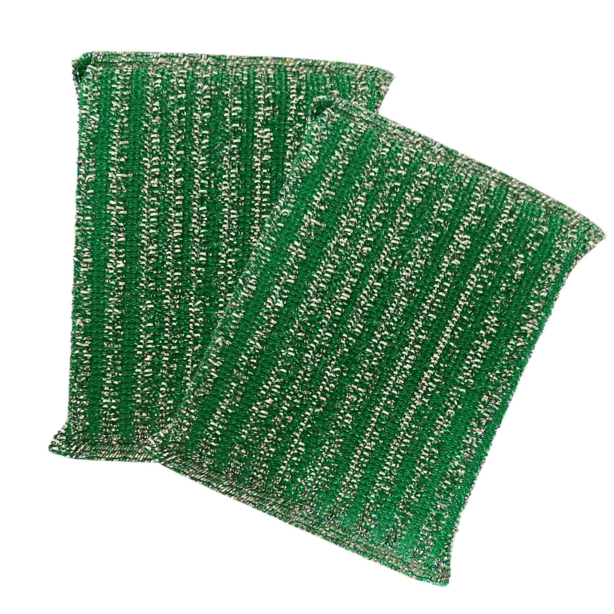 Double Side Metallic Surface Scrubber: 2 Pack Sponges & Scouring Pads Cleaning Scrubber size and feature image