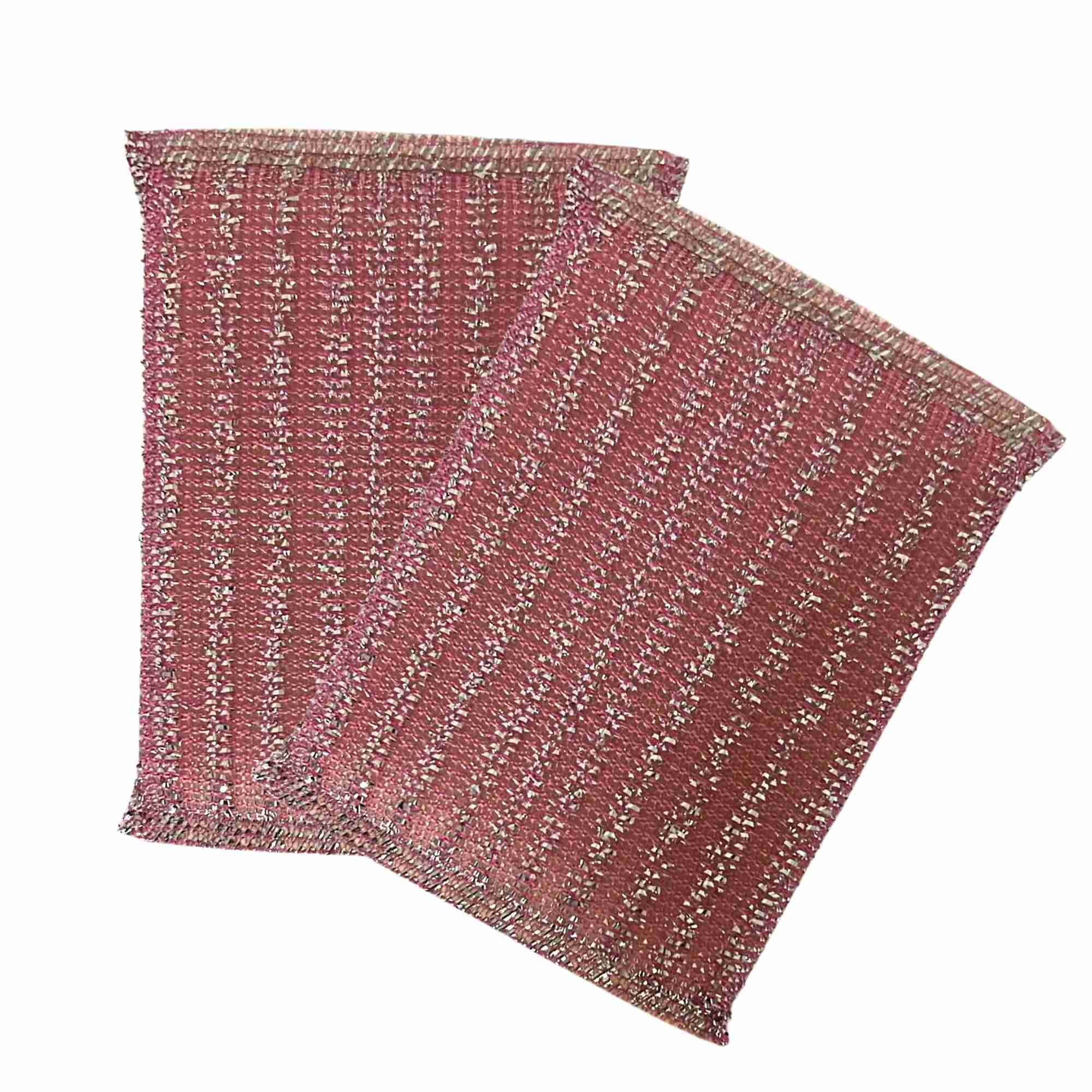 Double Side Metallic Surface Scrubber: 2 Pack Sponges & Scouring Pads Cleaning Scrubber lifestyle use image