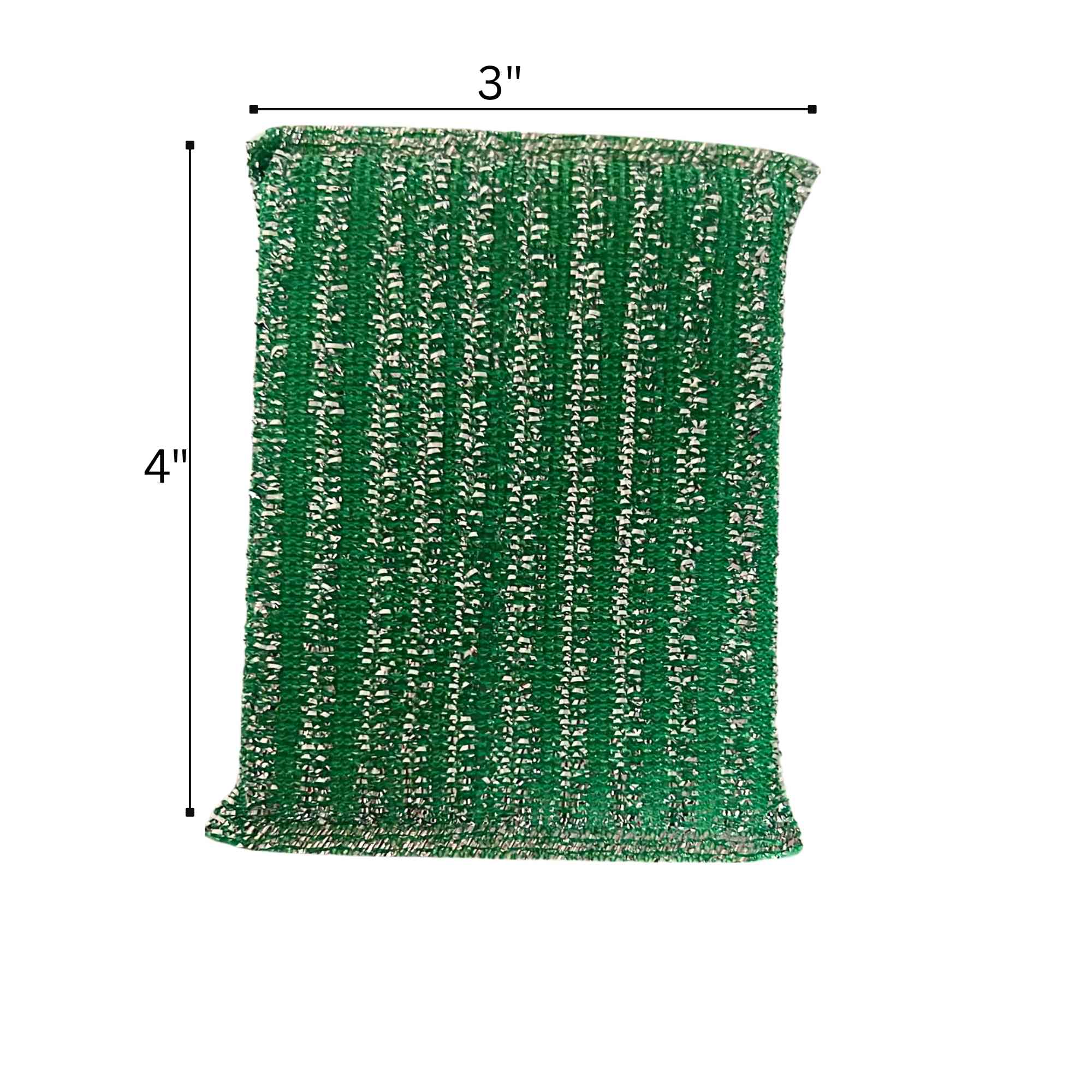 Double Side Metallic Surface Scrubber: 2 Pack Sponges & Scouring Pads Cleaning Scrubber product detail image