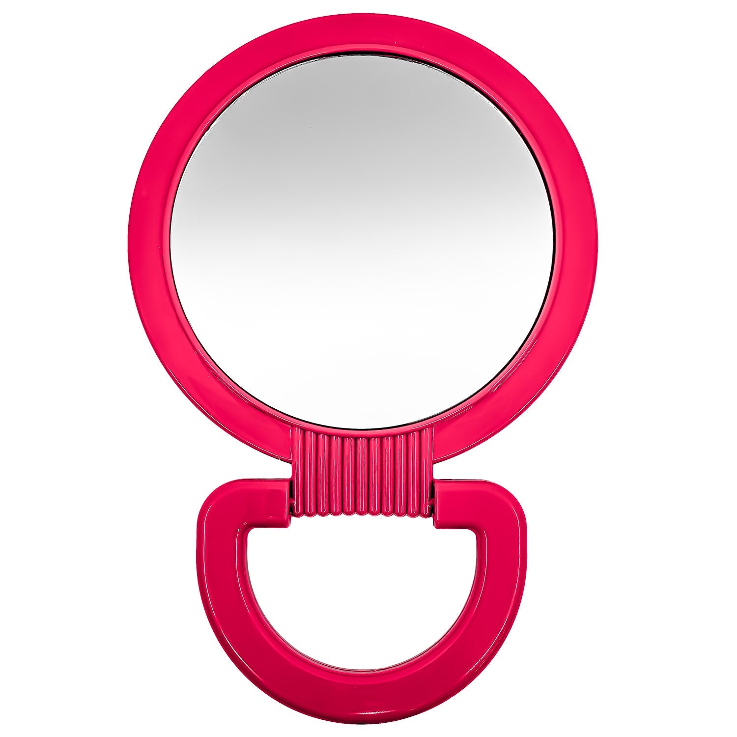Pink 5" Double Sided Cosmetic Mirror with Swing Handle: 1 Pack Holidays Gift Tools product detail image