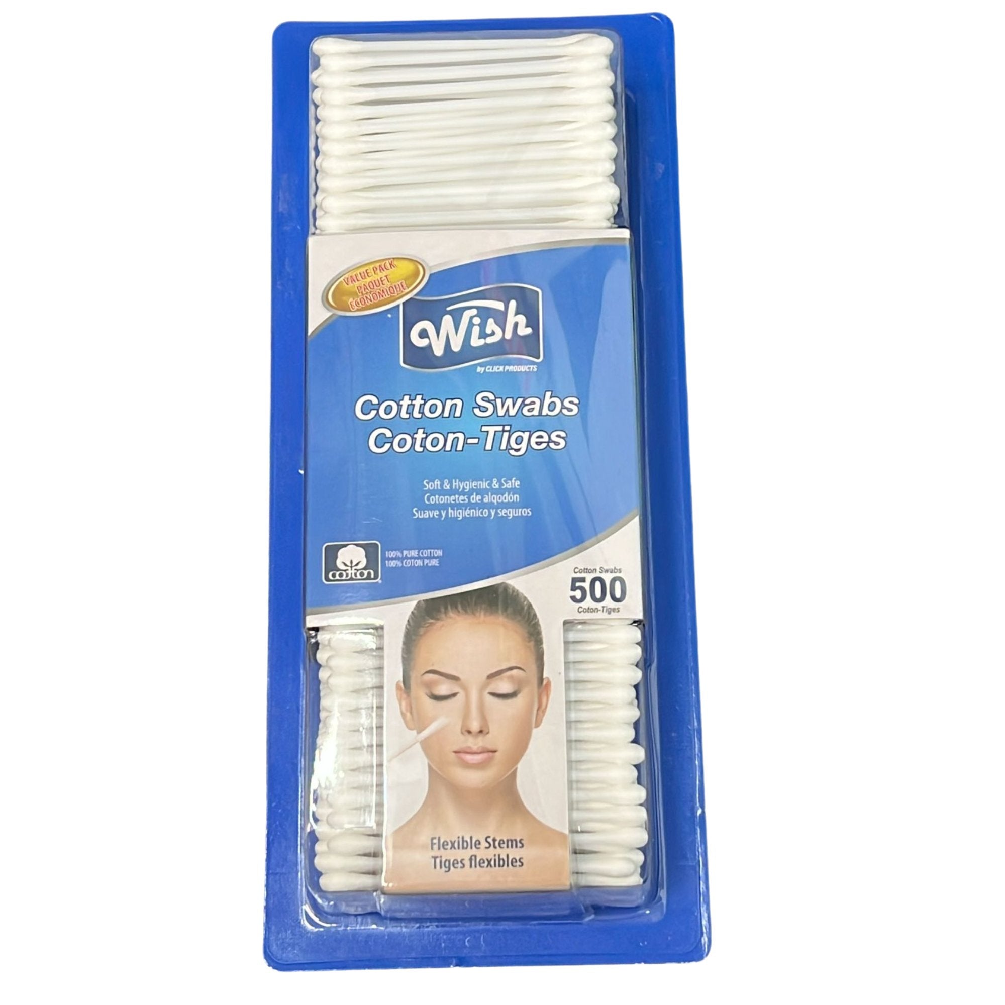 Double Tipped Wish Cotton Swabs: 500 Pack Personal Care size and feature image