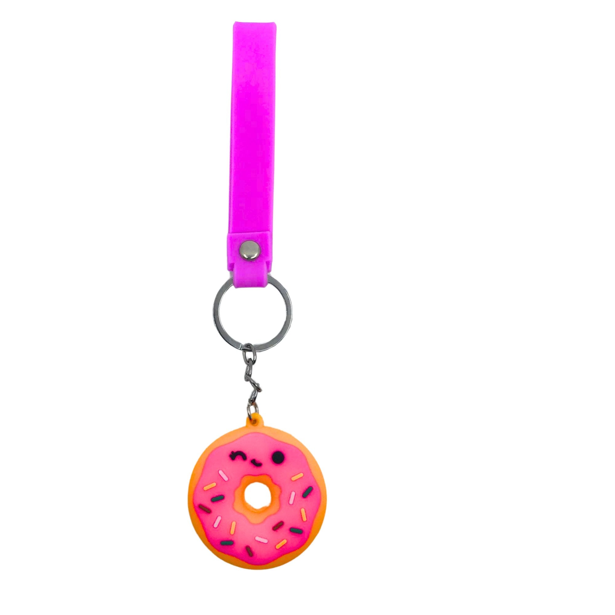 Doughnut Key Chain Colorful Accessory for Sweet Style on the Go: 1 Pack Keychain Novelty & Souvenir Catalog lifestyle use