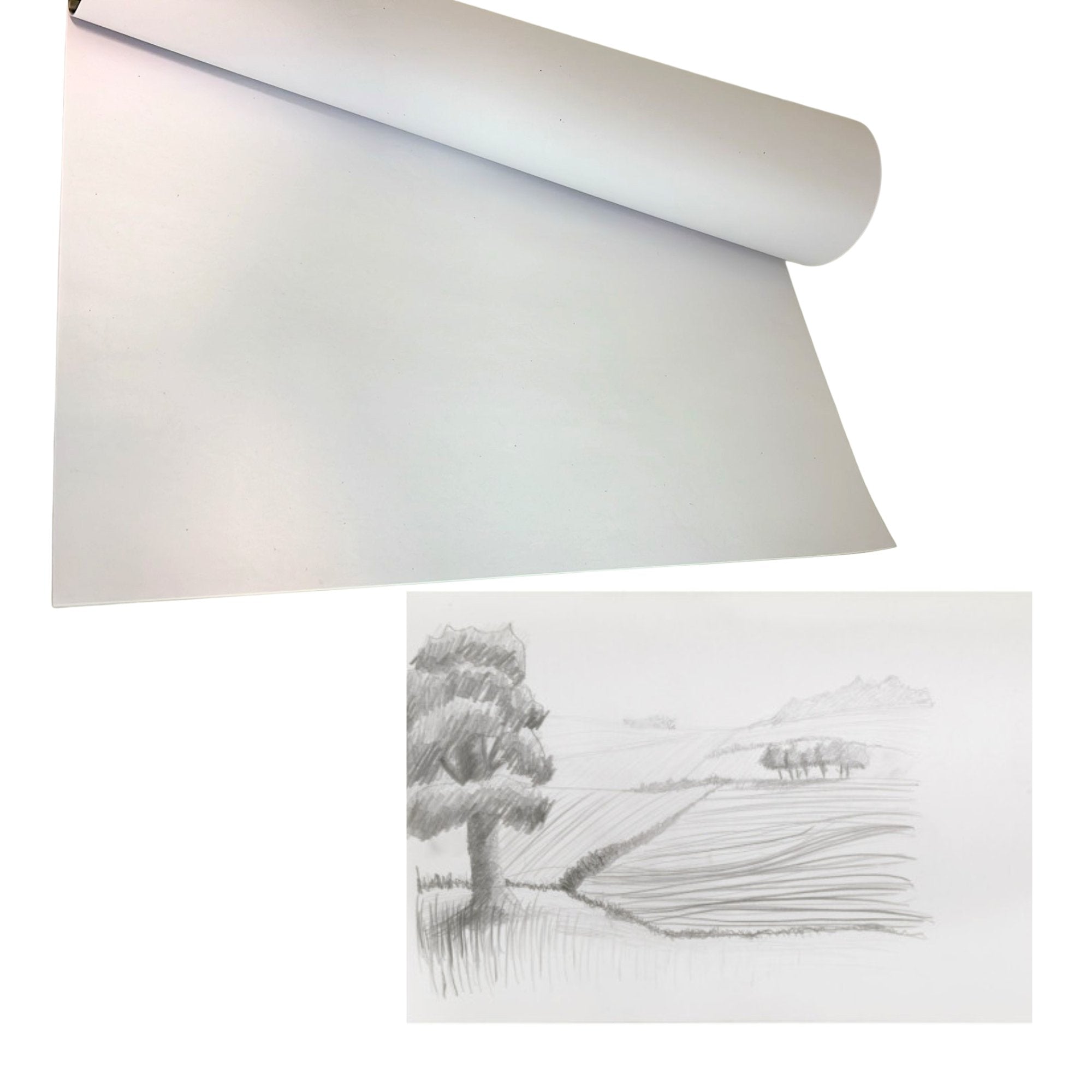 Drawing Pad 18 x 12 Inches 18 White Sheets, Professional Drawing Series: 1 Pack Drawing & Painting Paper Book Paper product