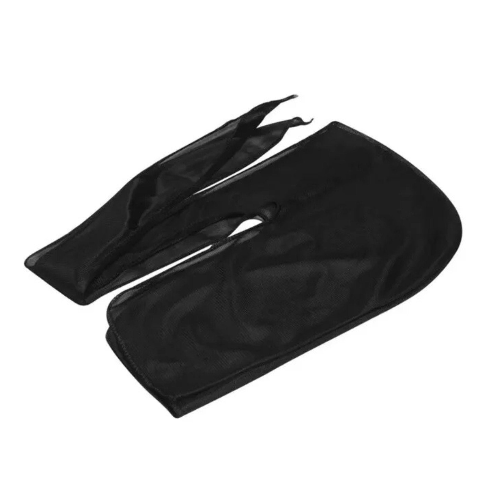 Du Rag Tie Down Breathable Cap Black: 1 Pack Tie Down Cap hairs product detail image