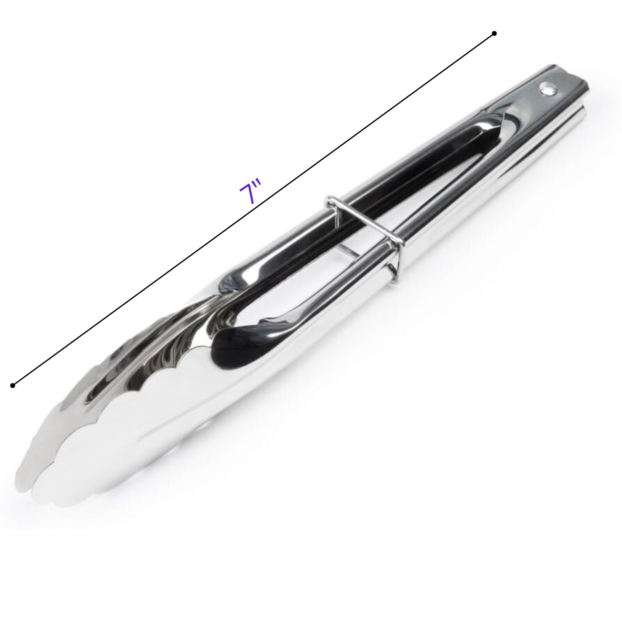 Stainless Steel Serving Tongs: 1 Pack Utensils size and feature image