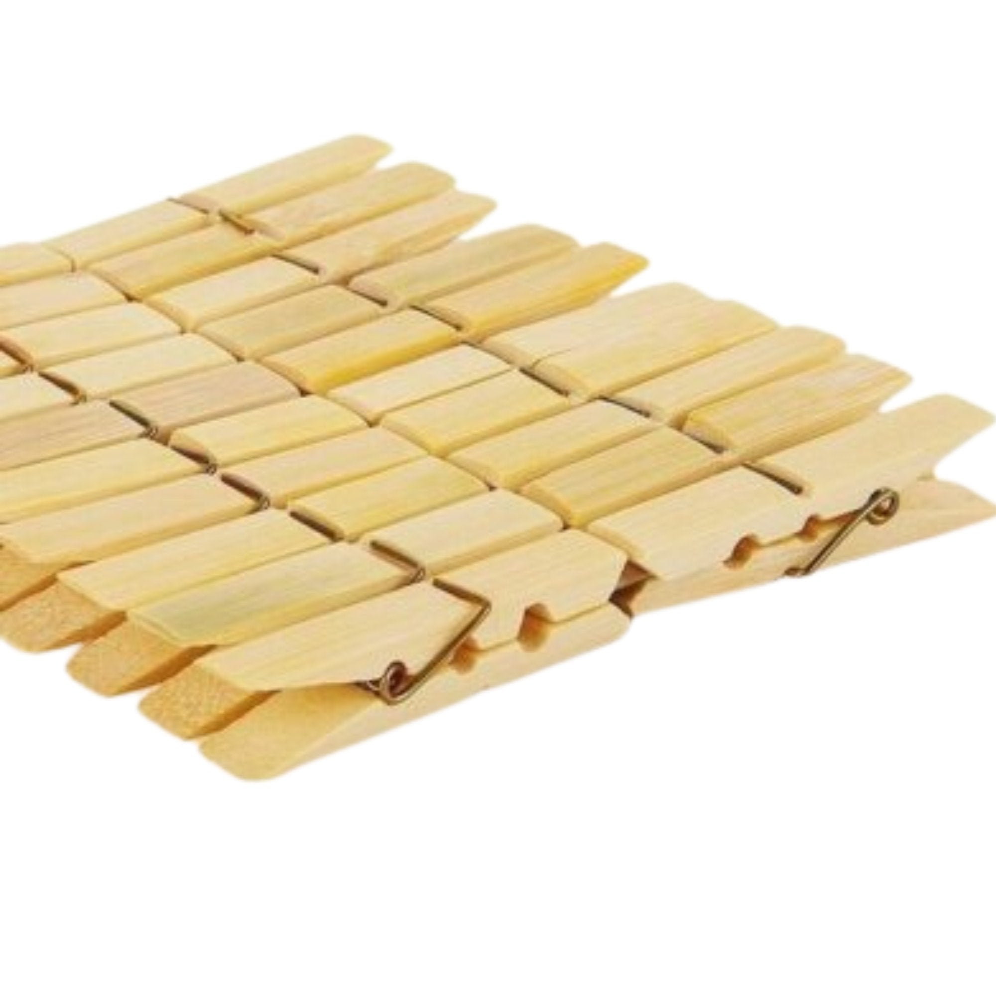 Eco Friendly Strong Grip Bamboo Clothespins: 24 Pack Laundry lifestyle use image