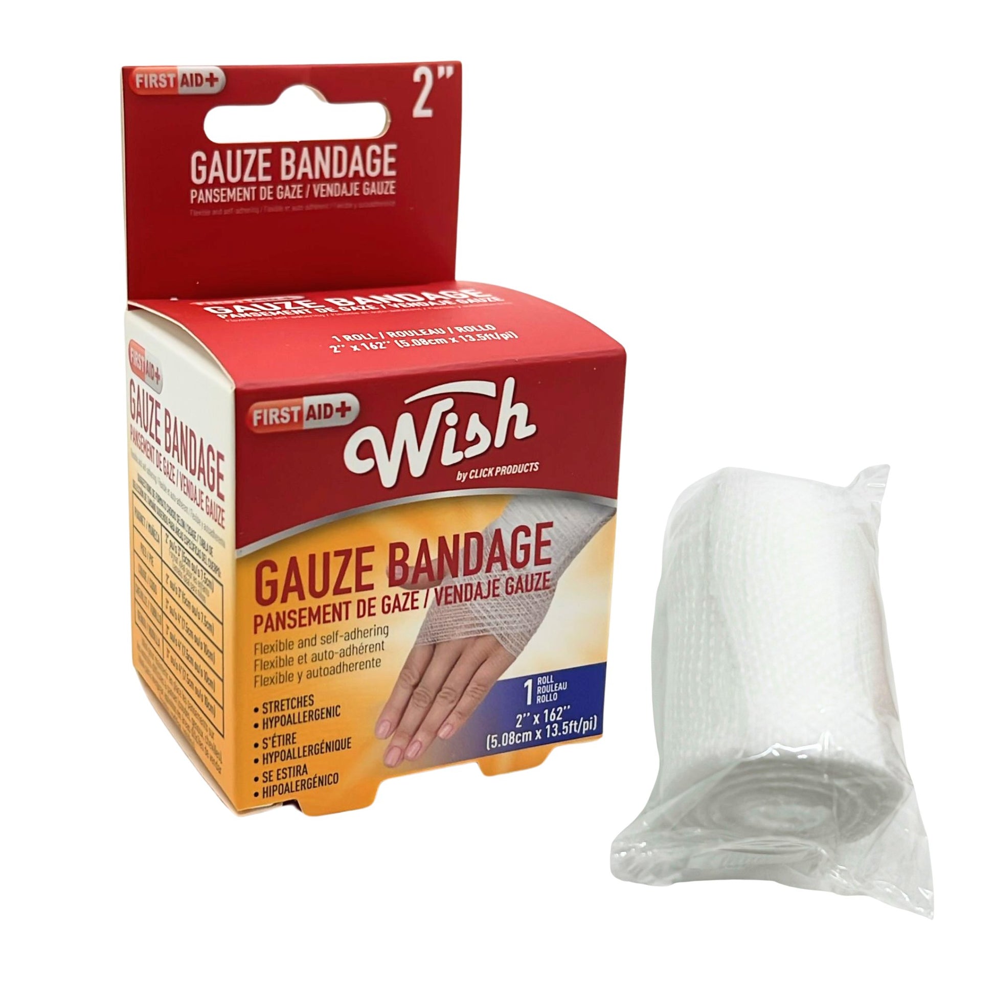 Wish Self-Cling Bandage Gauze