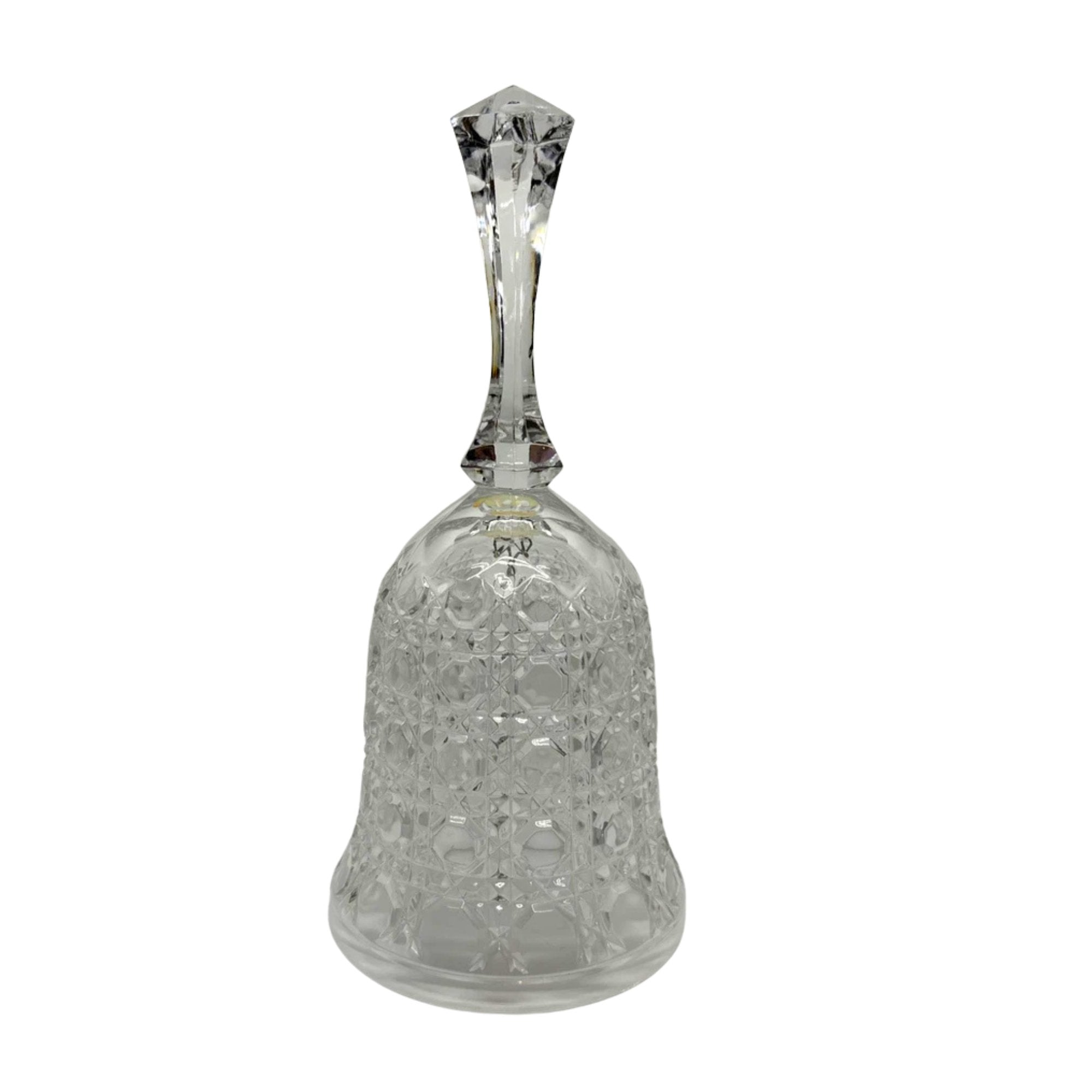 Elegant Decorative Handheld Glass Bell Item is Brand New Box has minor dent & yellowing due to storage Feature Gift home