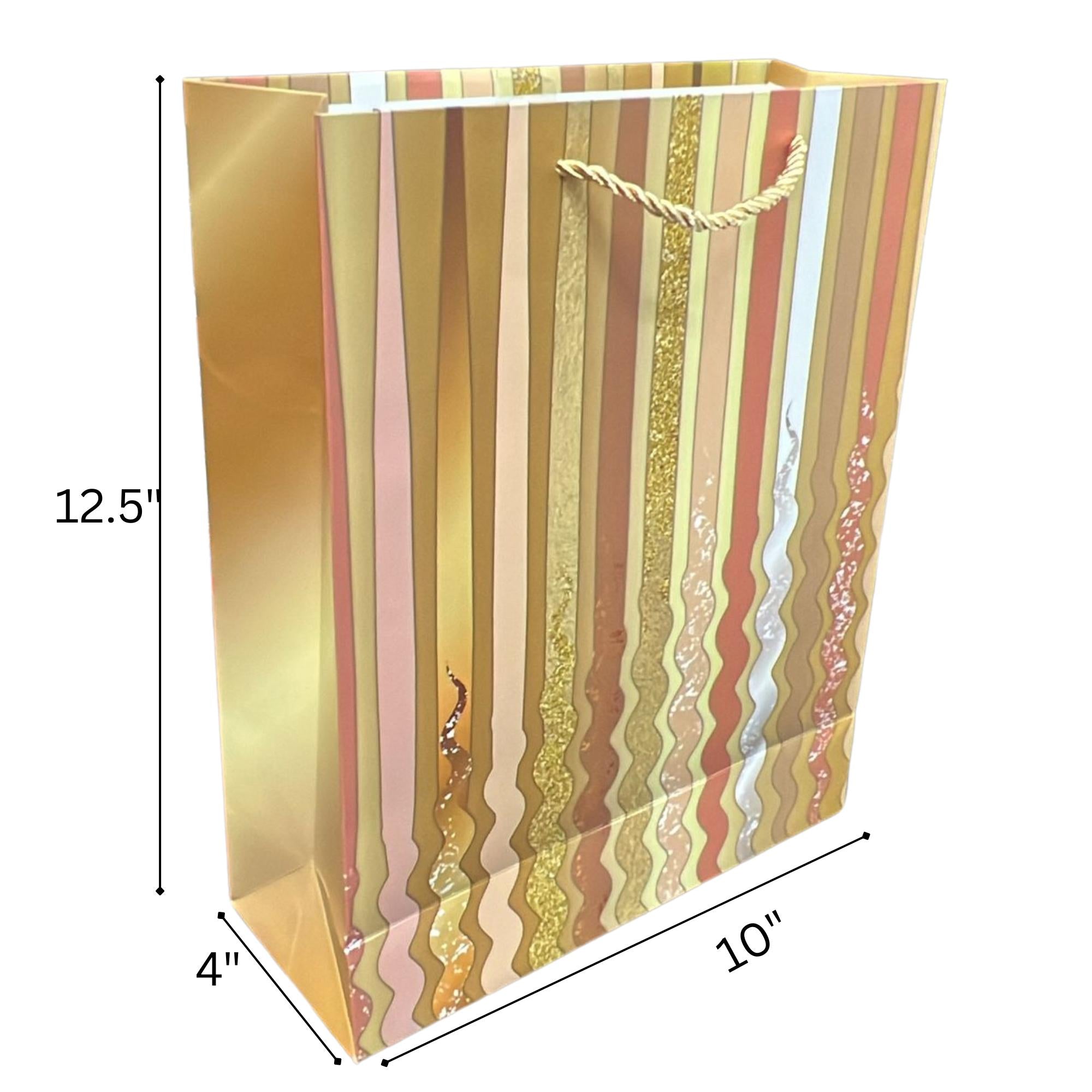 Sparkly Geometrical waves Gift Bag: 1 Pack Gift Bags product detail image