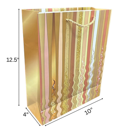 Sparkly Geometrical waves Gift Bag