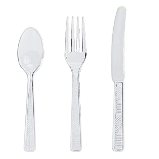 Disposable Clear Combo Cutlery Set
