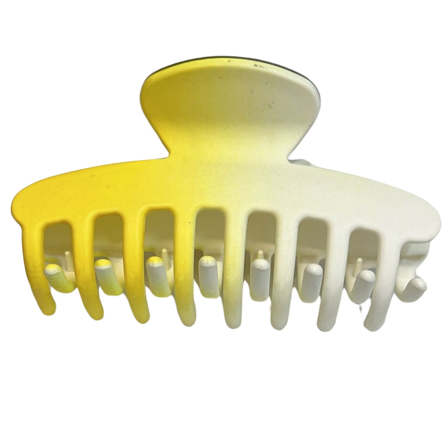 Elegant Two-Color Shaded Plastic Hair Claws