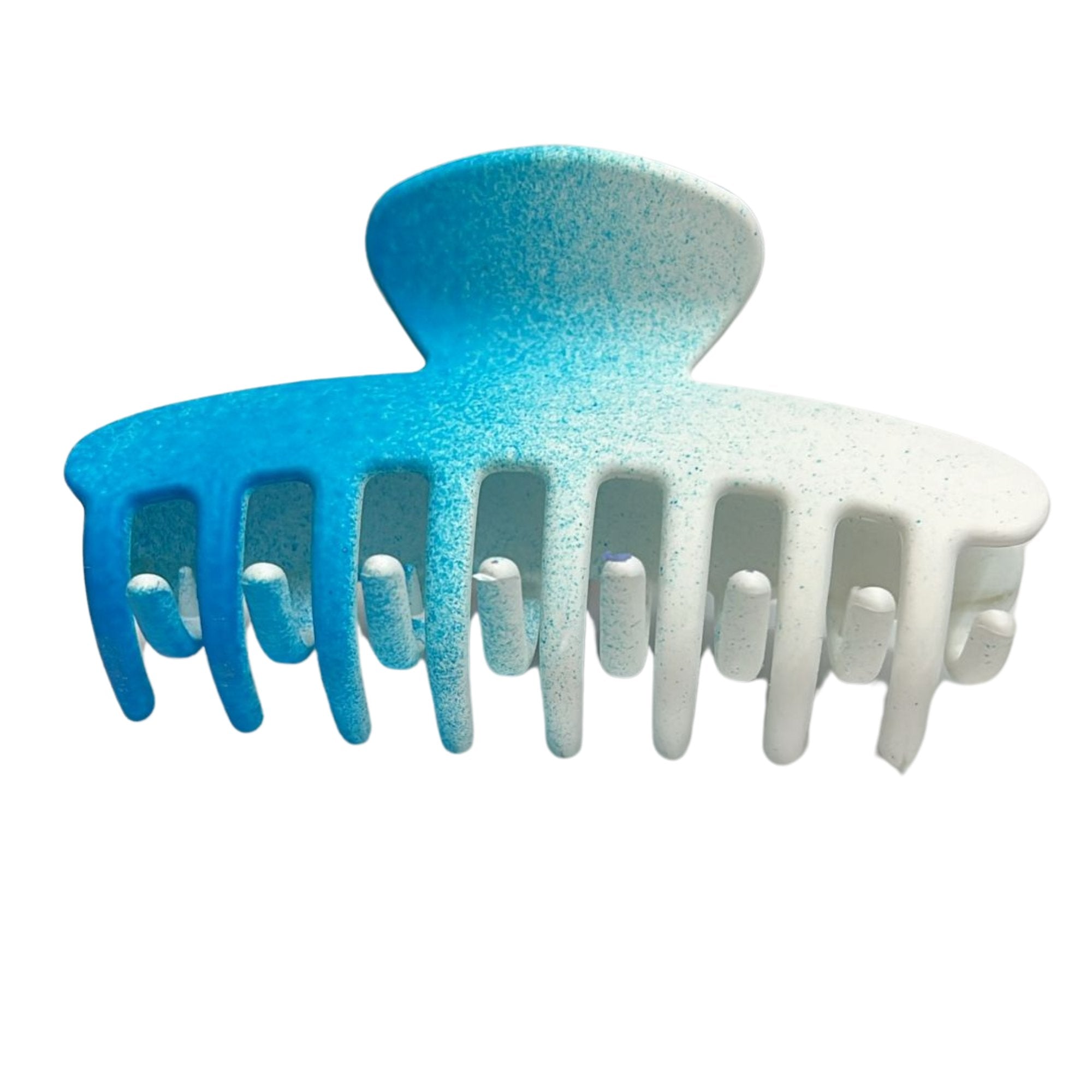 Elegant 4"Two Color Shaded Plastic Hair Claws: 1 Pack Hair Clipper & Trimmer Accessories lifestyle use image