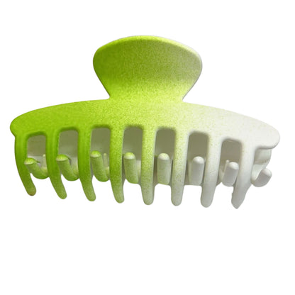 Elegant Two-Color Shaded Plastic Hair Claws