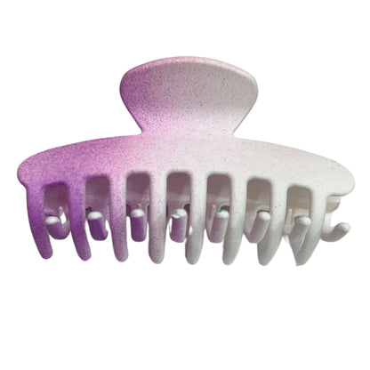 Elegant Two-Color Shaded Plastic Hair Claws