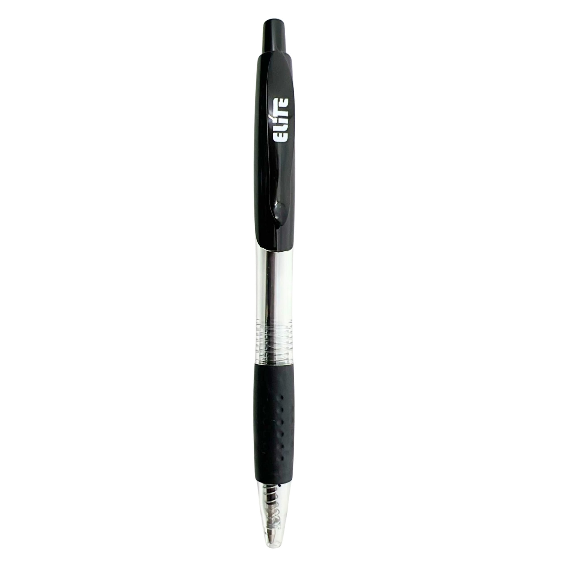 Elite Series Assorted Gel Ballpoint Pens – 1.0mm Bold Bullet Tip: 4 Pack lifestyle use image