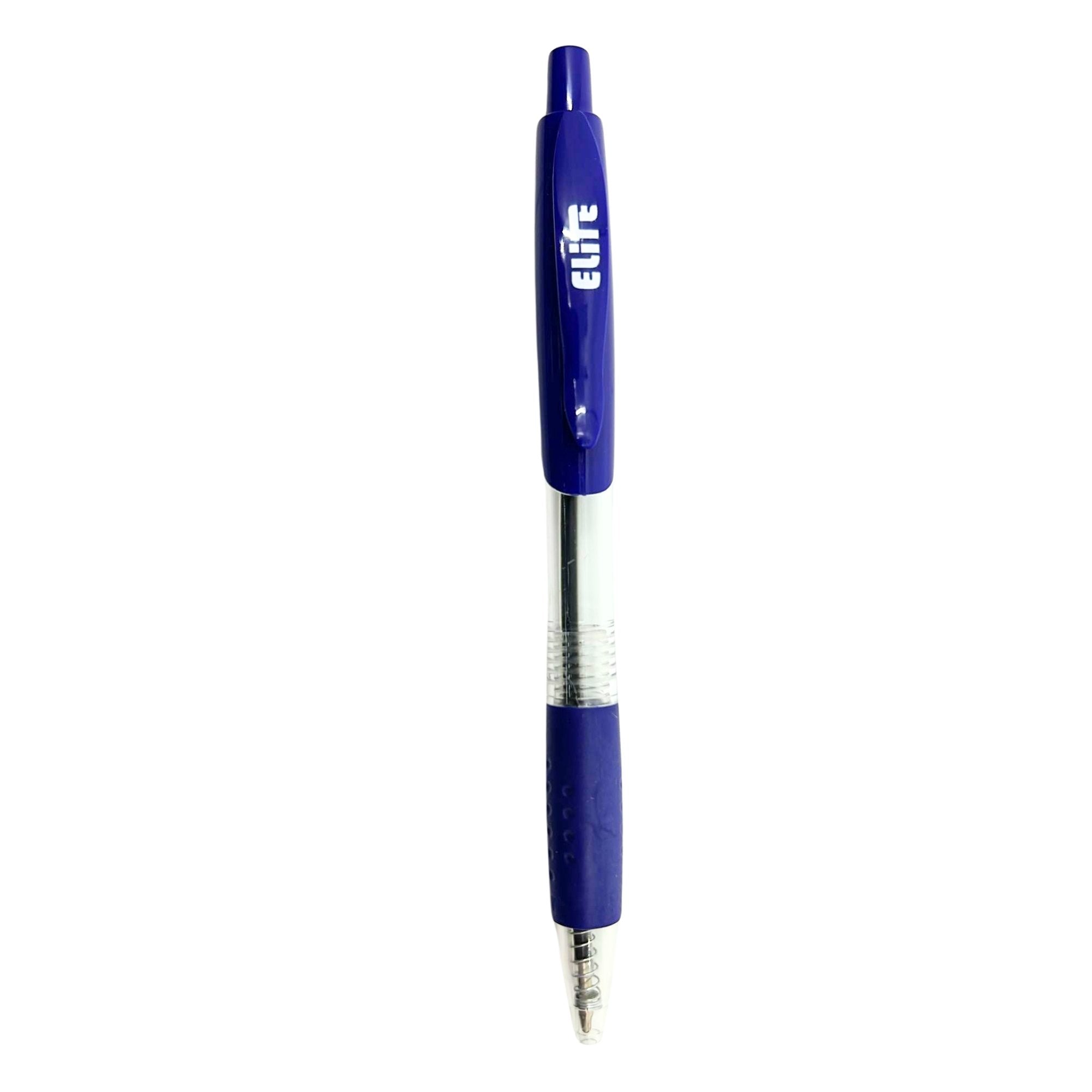 Elite Series Blue Gel Ballpoint Pens – 1.0mm Bold Bullet Tip: 4 Pack product detail image