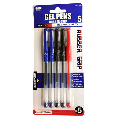 Elite Series –Gel Pens with Rubber Grips-Multi color