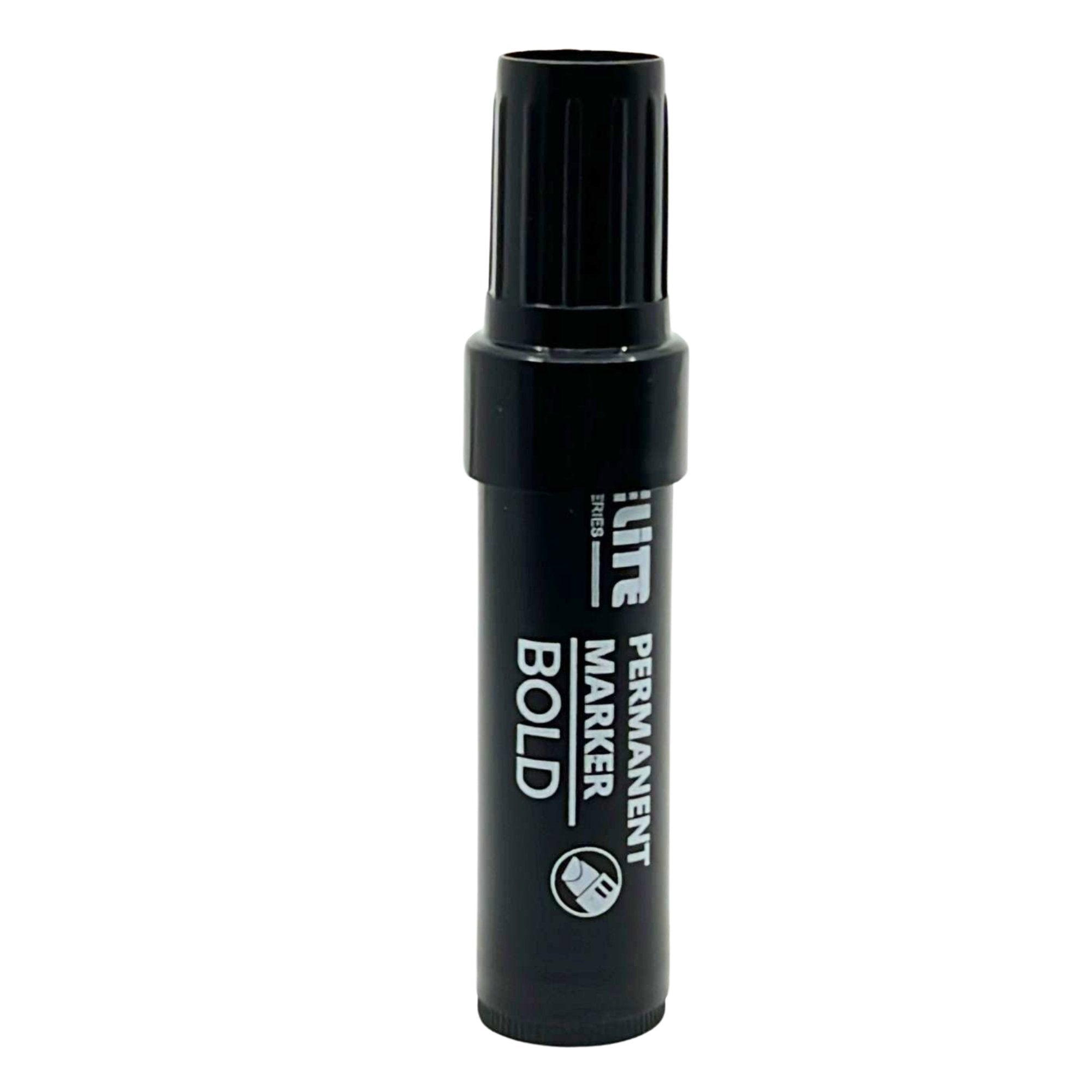 Elite Series –Jumbo Black Permanent Markers – Long Lasting: 1 Pack Markers School main product image