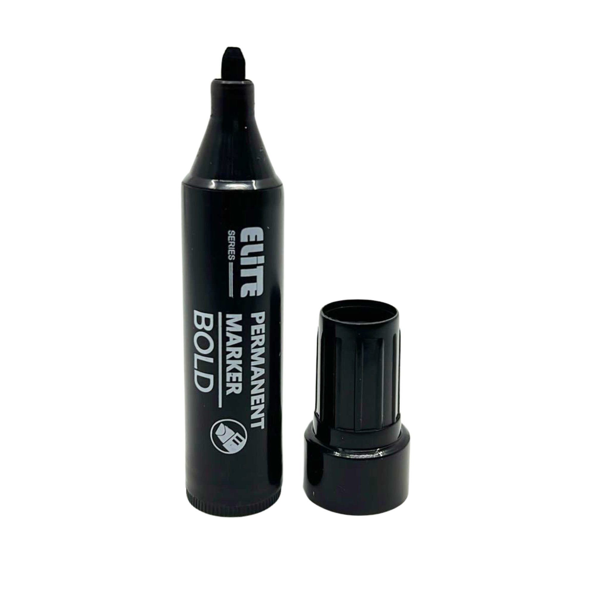 Elite Series –Jumbo Black Permanent Markers – Long Lasting: 1 Pack Markers School product detail image